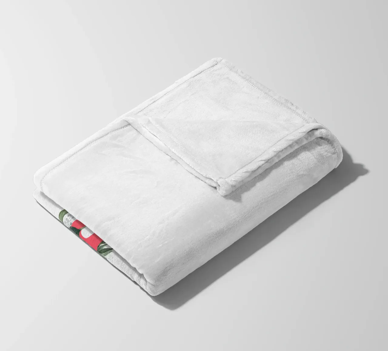 Hola Fiori e Insetti Rosso Bianco coperta in pile da Studio Frances M