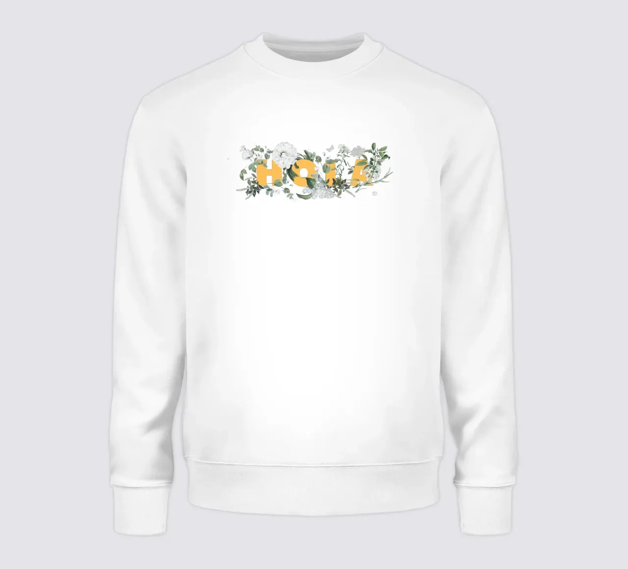 Hola Fiori e Insetti Giallo Bianco felpa da Studio Frances M