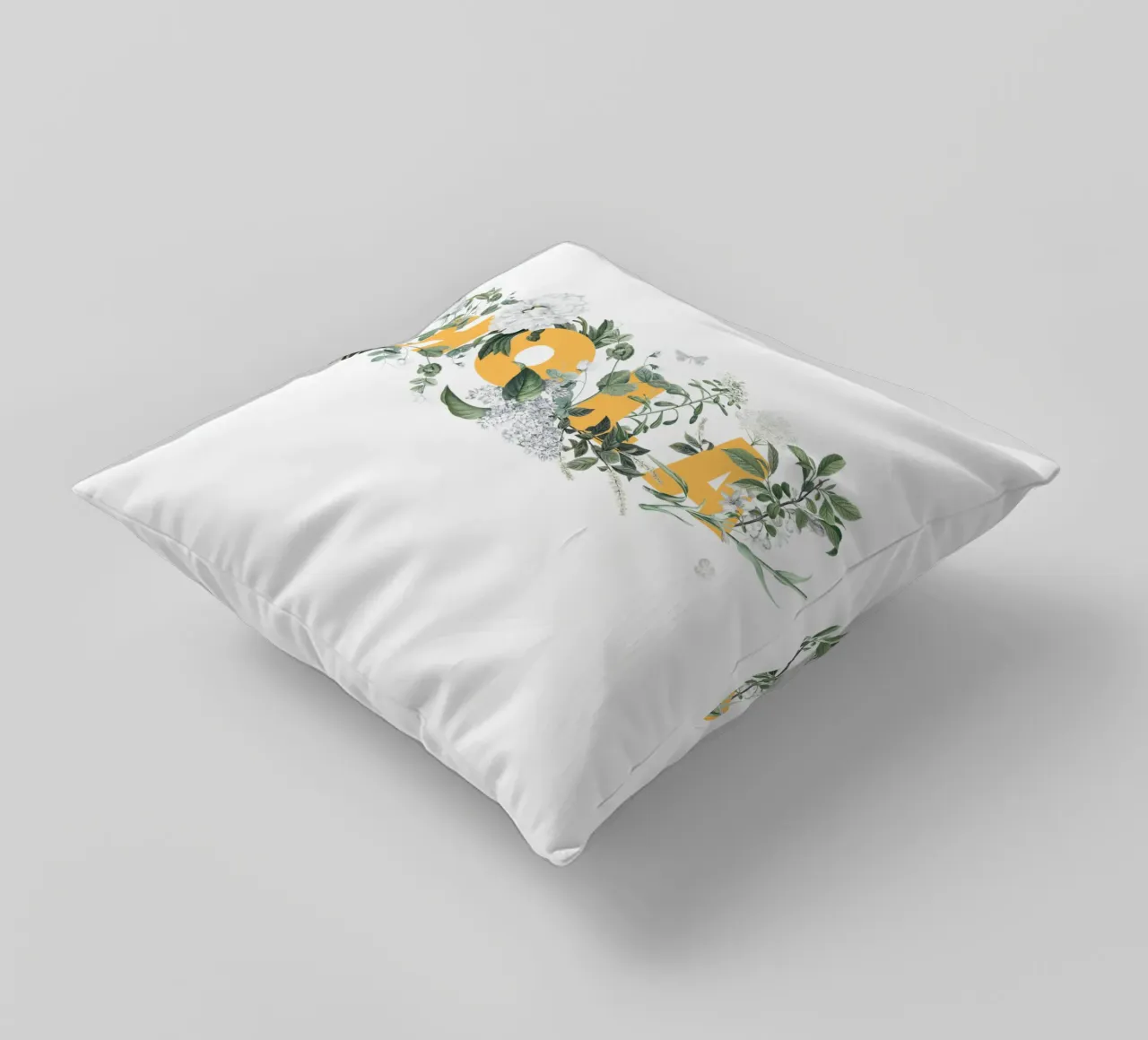 Hola Fiori e Insetti Giallo Bianco cuscino da Studio Frances M