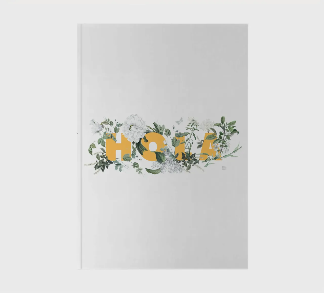 Hola Fleurs & Insectes Jaune Blanc carnet de notes de Studio Frances M