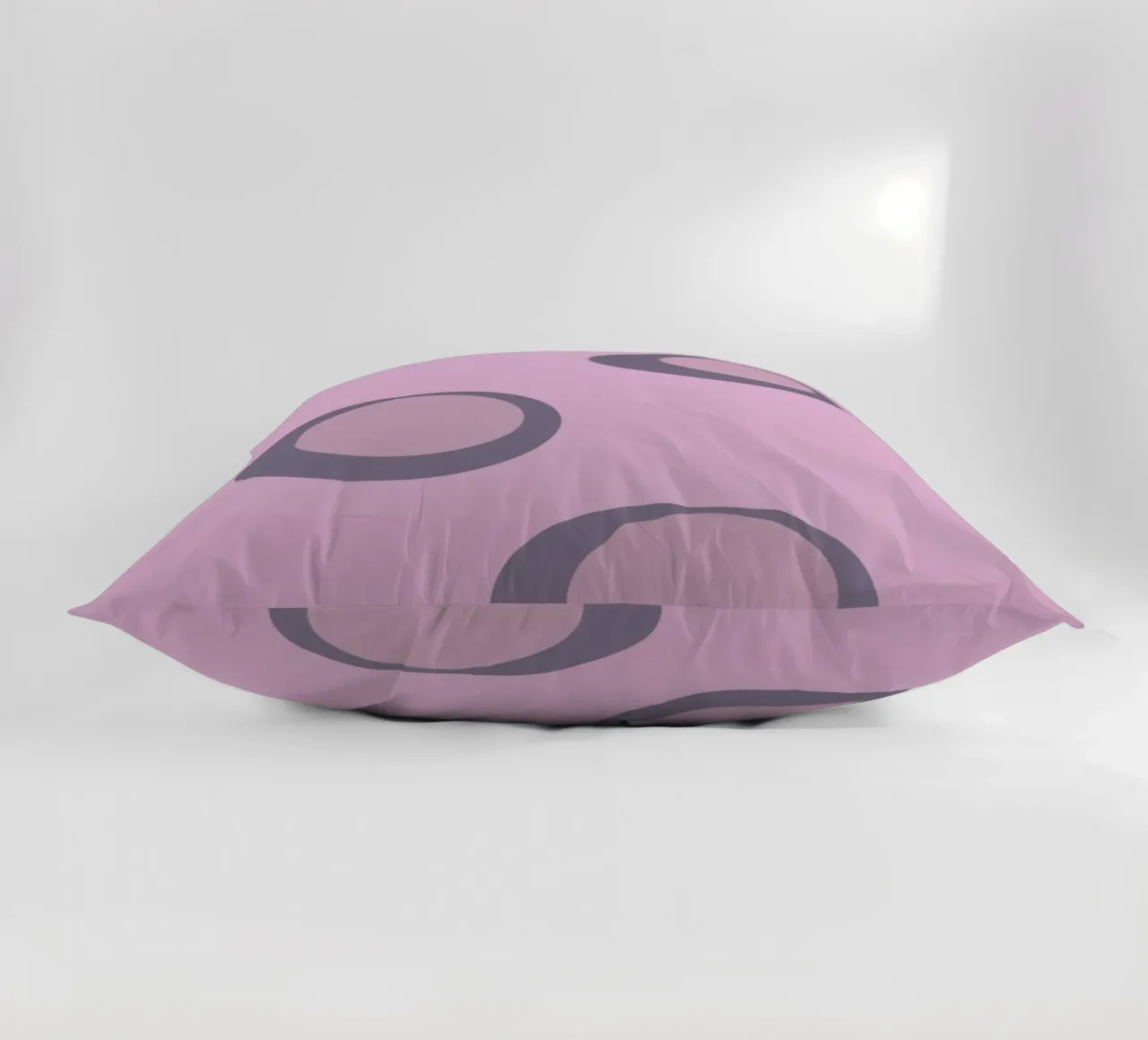 Abstract pattern with circles in pink, rose and purple. decorative cushion by Something for you