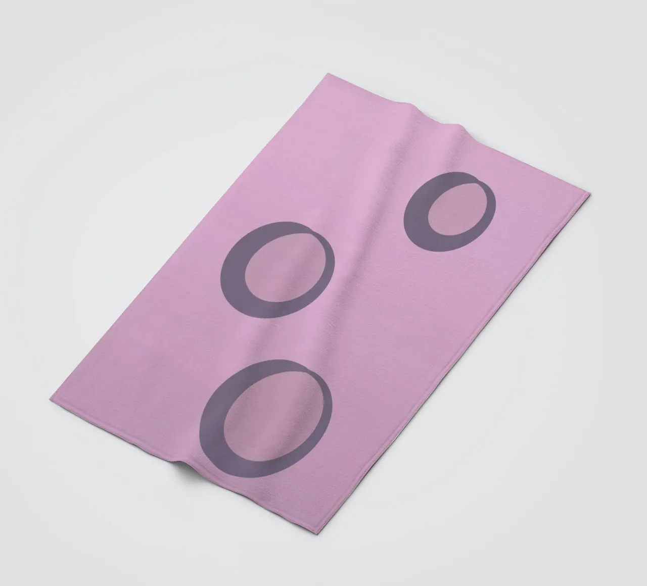 Abstract pattern with circles in pink, rose and purple. fleece blanket by Something for you