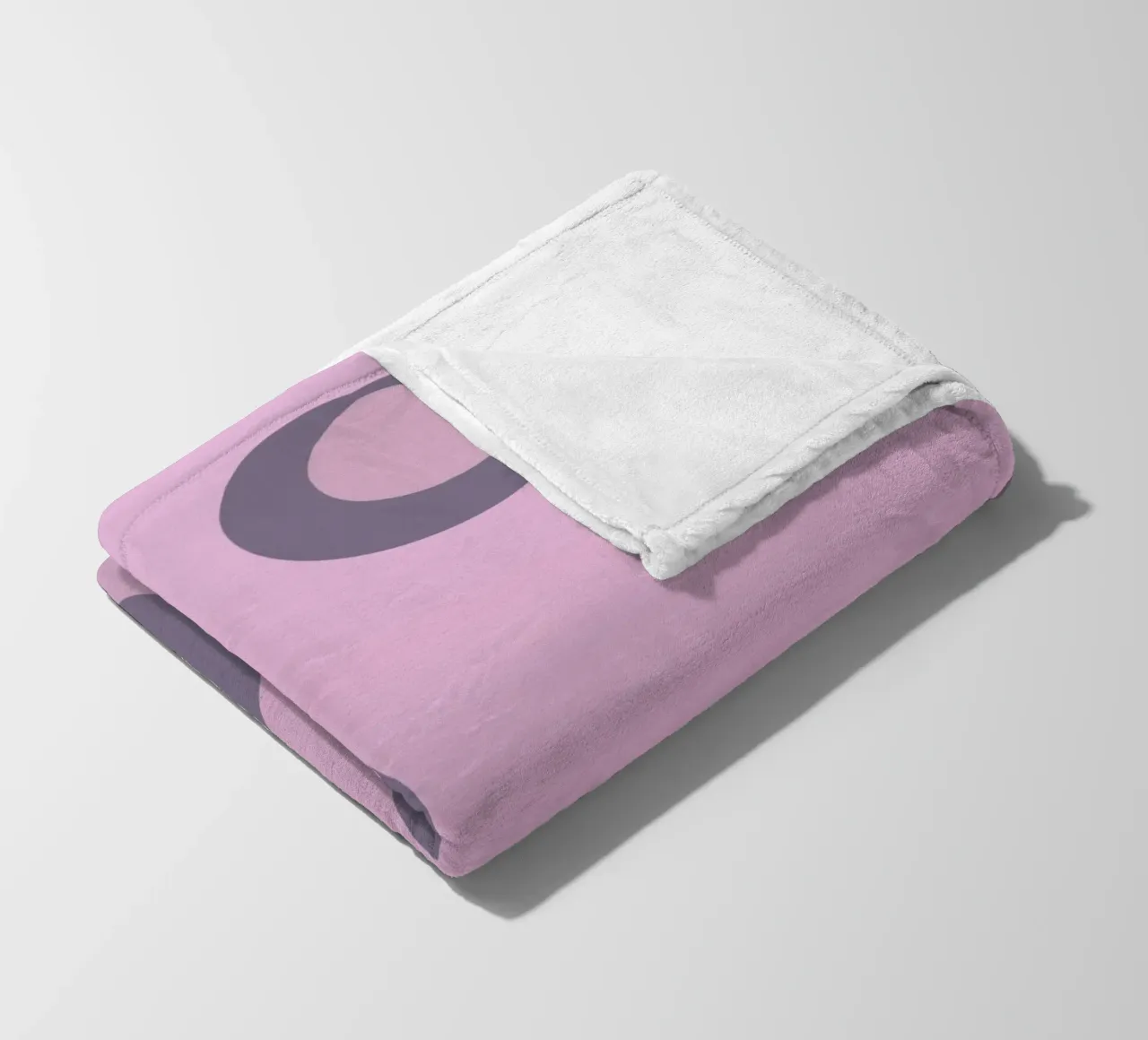 Abstract pattern with circles in pink, rose and purple. fleece blanket by Something for you