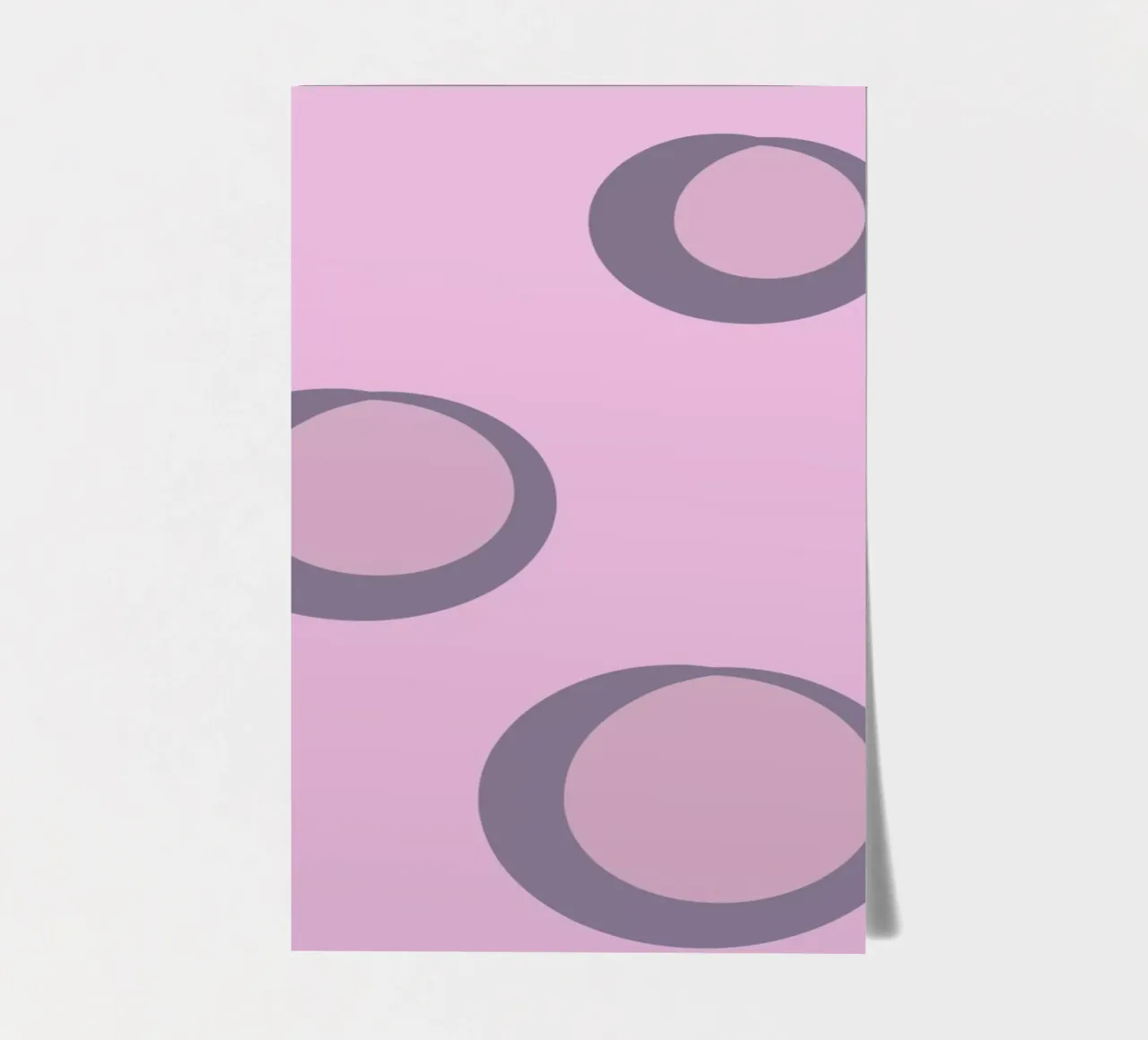Abstract pattern with circles in pink, rose and purple. sticker sheet by Something for you