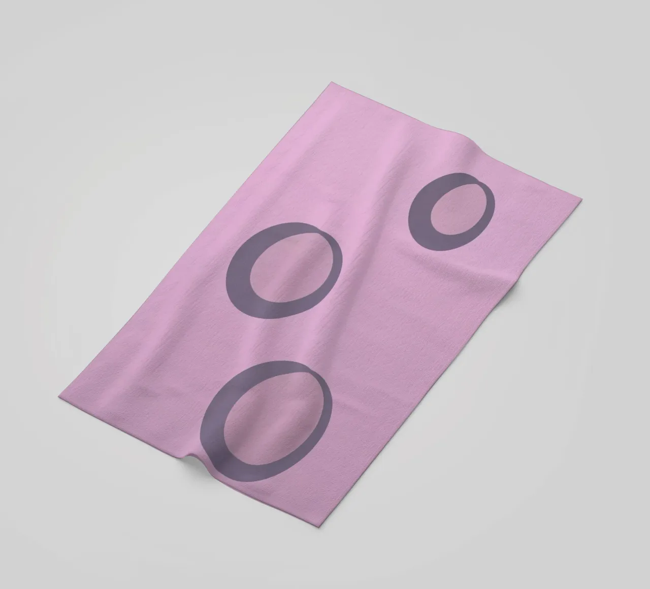 Abstract pattern with circles in pink, rose and purple. beach towel by Something for you