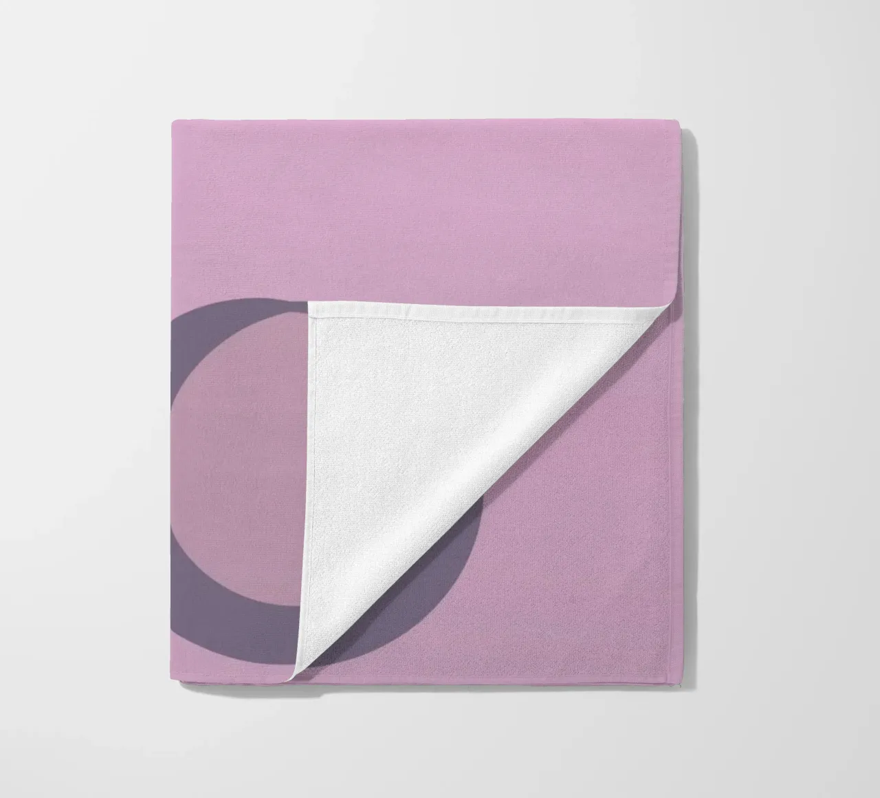 Abstract pattern with circles in pink, rose and purple. beach towel by Something for you