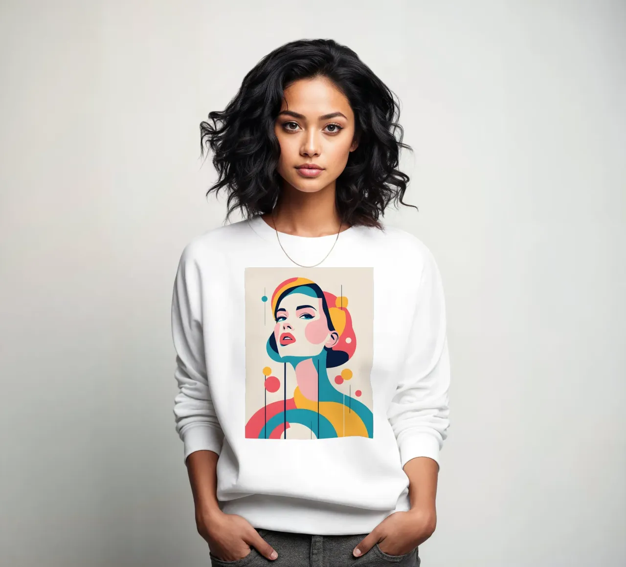mujer vector pop art sudadera de LIFESTYLE OBJECTS