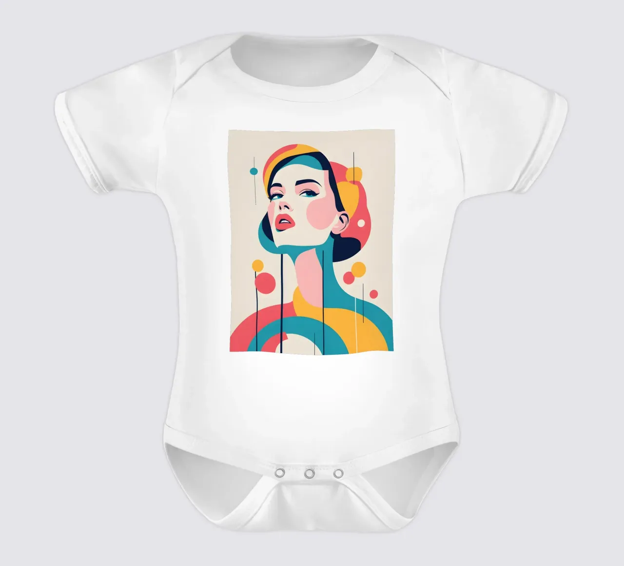 mujer vector pop art body de bebé de LIFESTYLE OBJECTS
