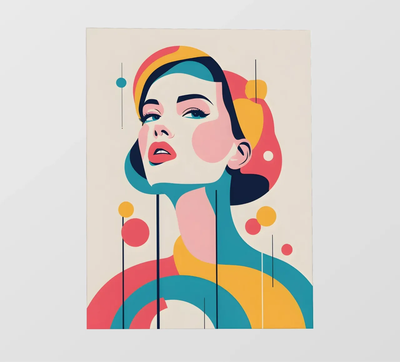 donna vettoriale pop art pellicola backlit da LIFESTYLE OBJECTS