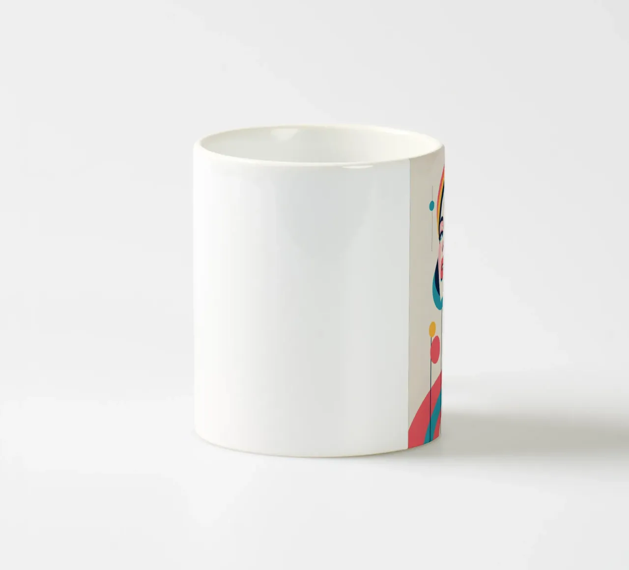 donna vettoriale pop art tazza in ceramica da LIFESTYLE OBJECTS