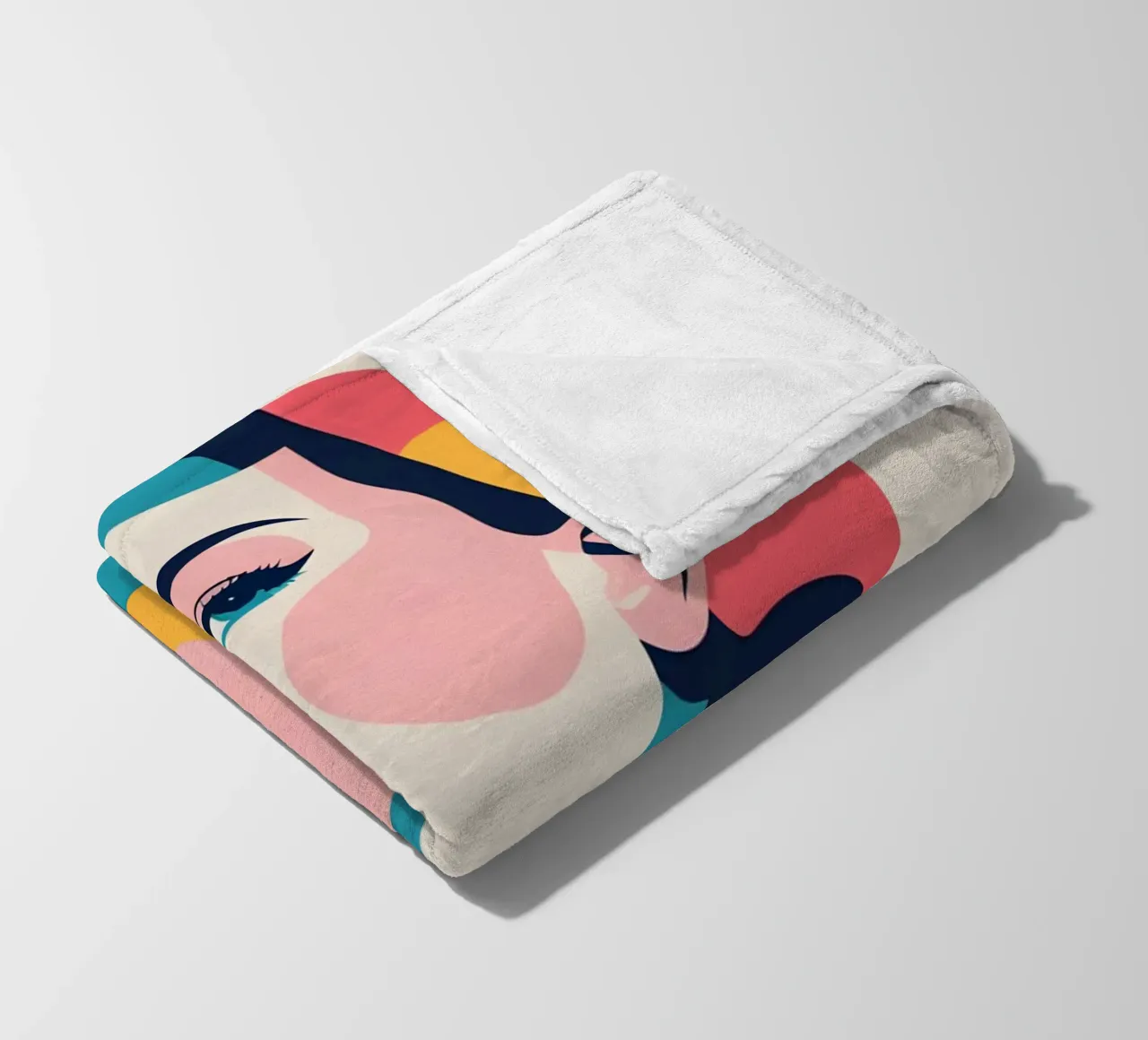 donna vettoriale pop art coperta in pile da LIFESTYLE OBJECTS