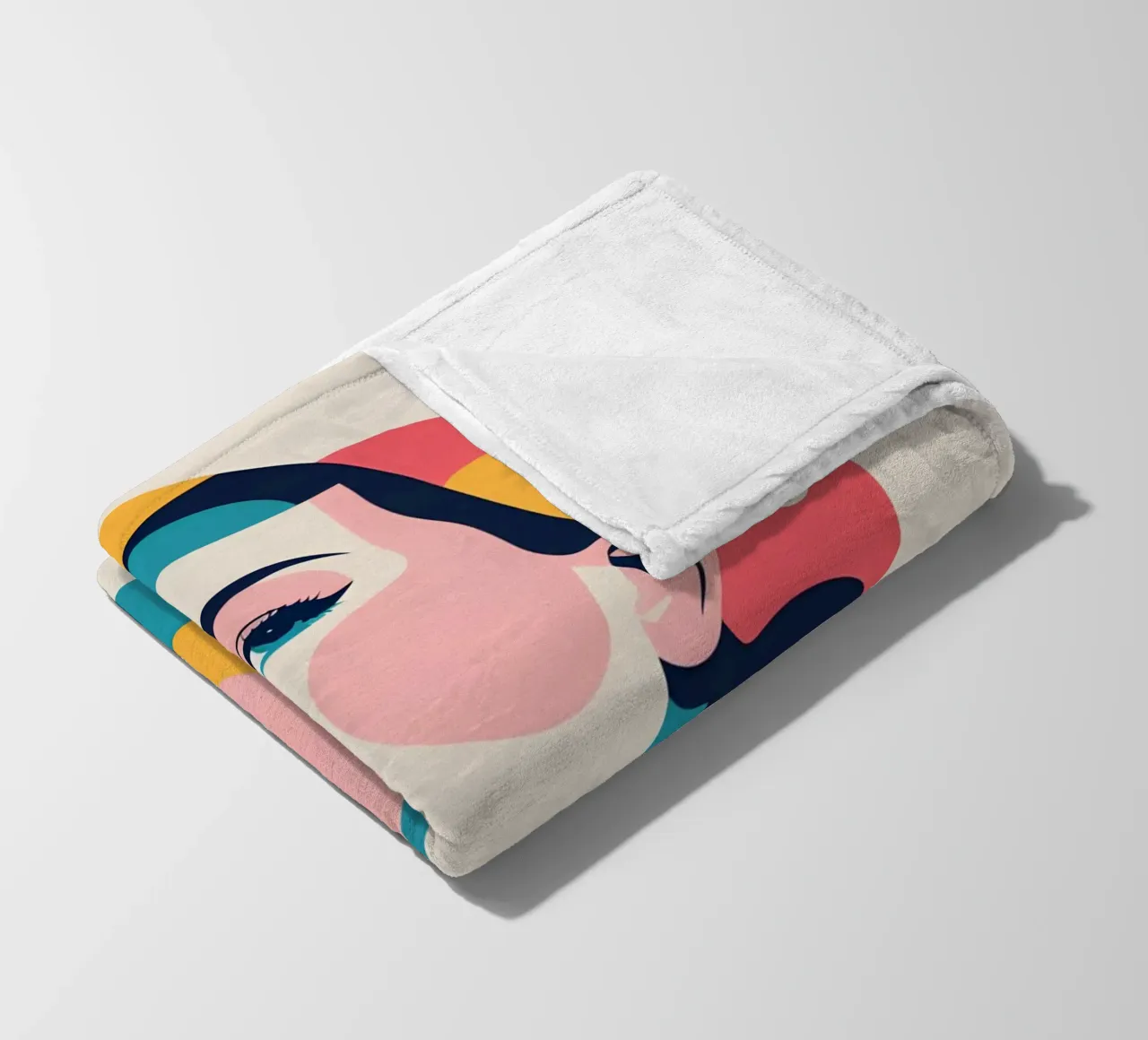 donna vettoriale pop art coperta in pile da LIFESTYLE OBJECTS