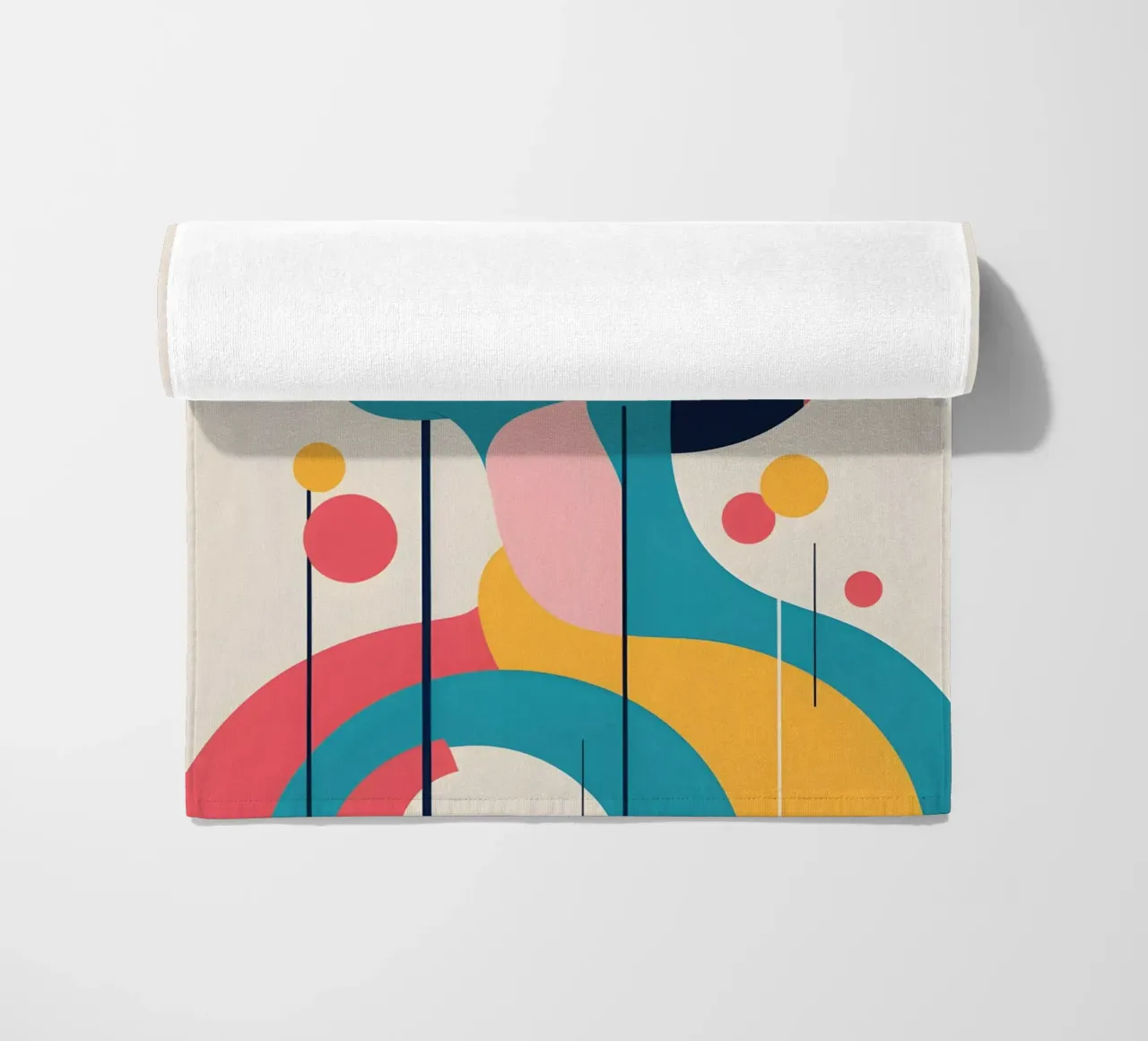 donna vettoriale pop art telo mare da LIFESTYLE OBJECTS