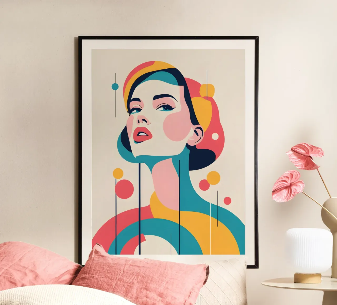 mujer vector pop art hahnemühle de LIFESTYLE OBJECTS