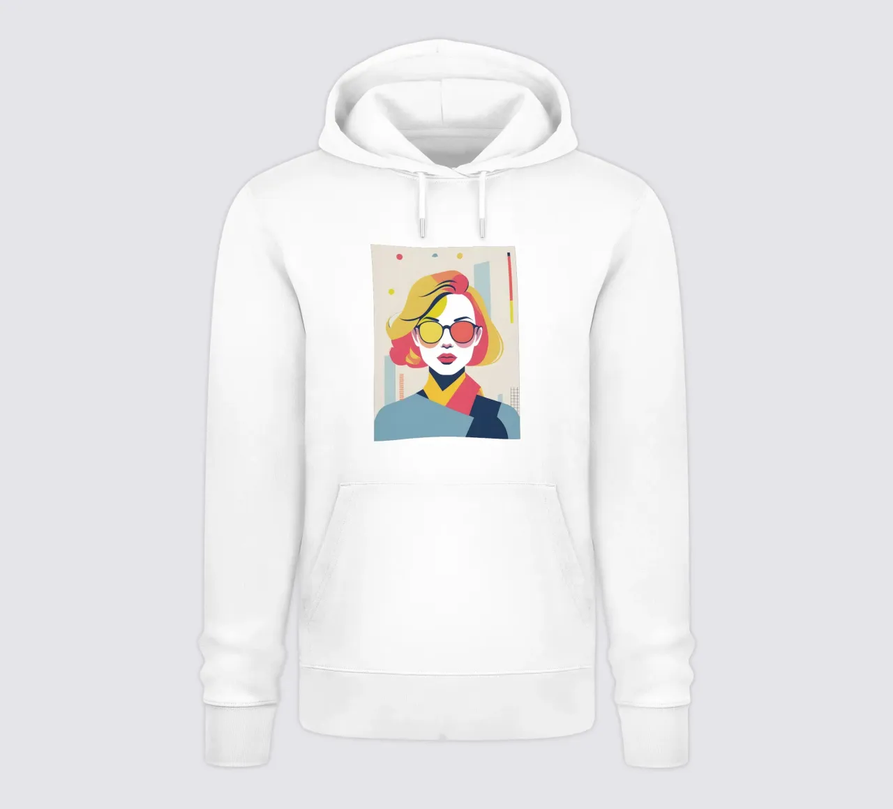 donna vettoriale pop art felpa con cappuccio da LIFESTYLE OBJECTS