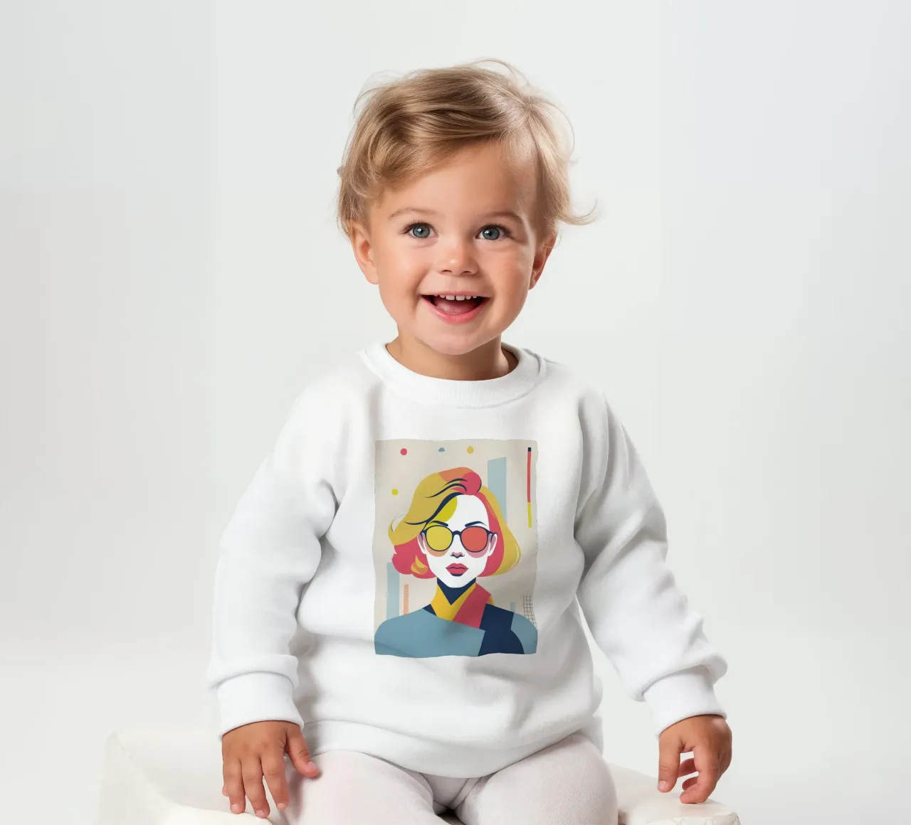 donna vettoriale pop art felpa neonato da LIFESTYLE OBJECTS