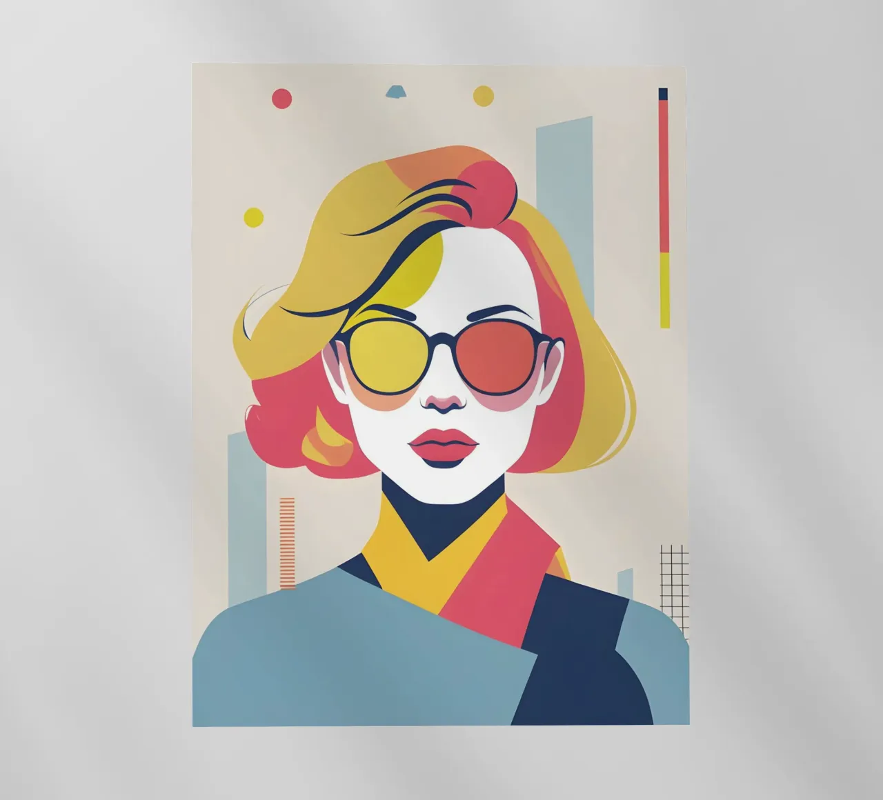 donna vettoriale pop art pellicola backlit da LIFESTYLE OBJECTS