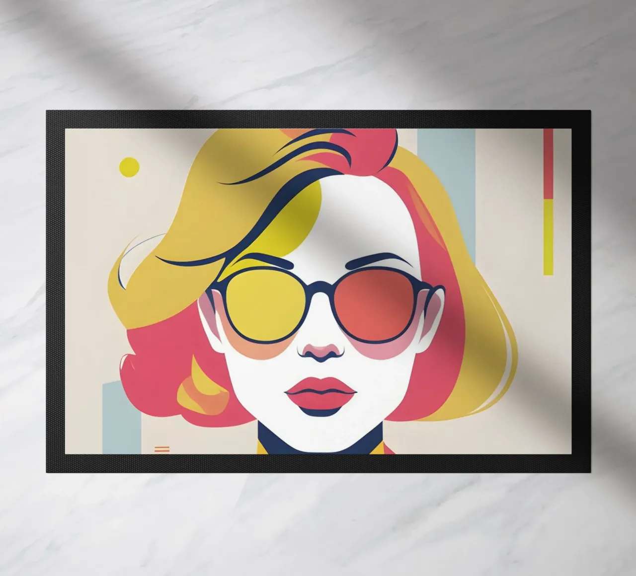 donna vettoriale pop art zerbino da LIFESTYLE OBJECTS