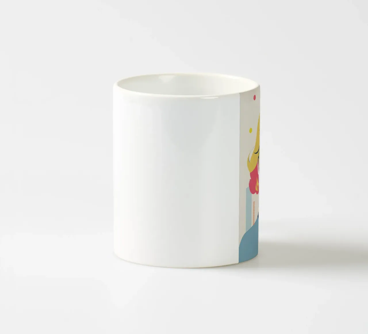 donna vettoriale pop art tazza in ceramica da LIFESTYLE OBJECTS