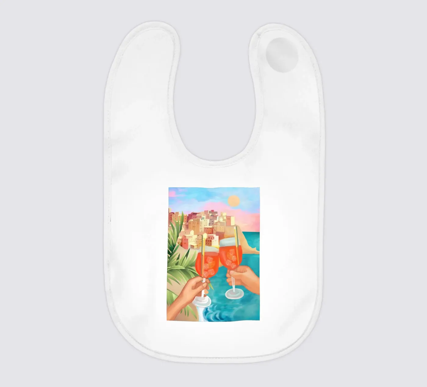 Aperol Sunset baby slabbetje van cityart