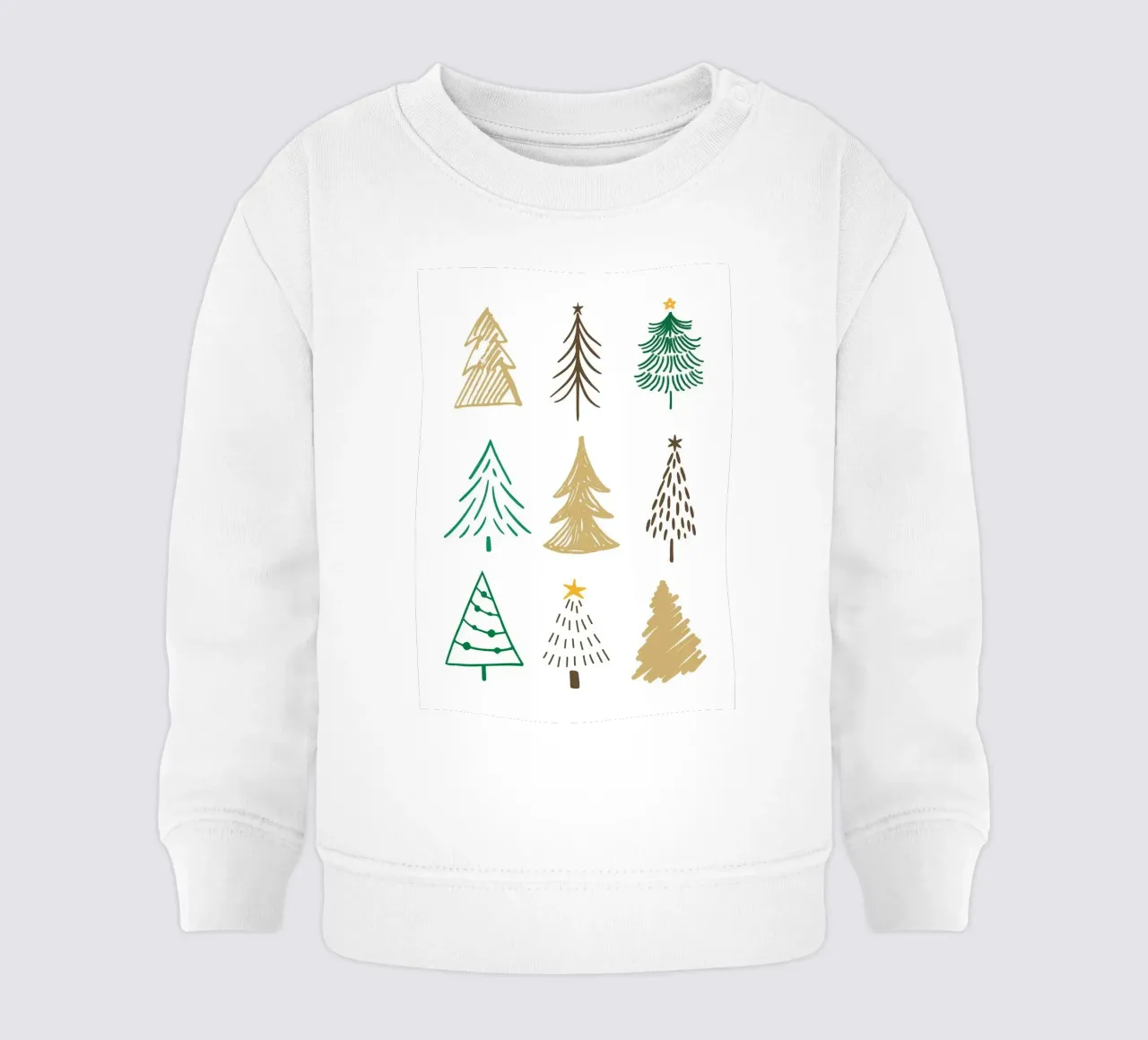 Alberi di Natale felpa neonato da Charlotte Gagnon