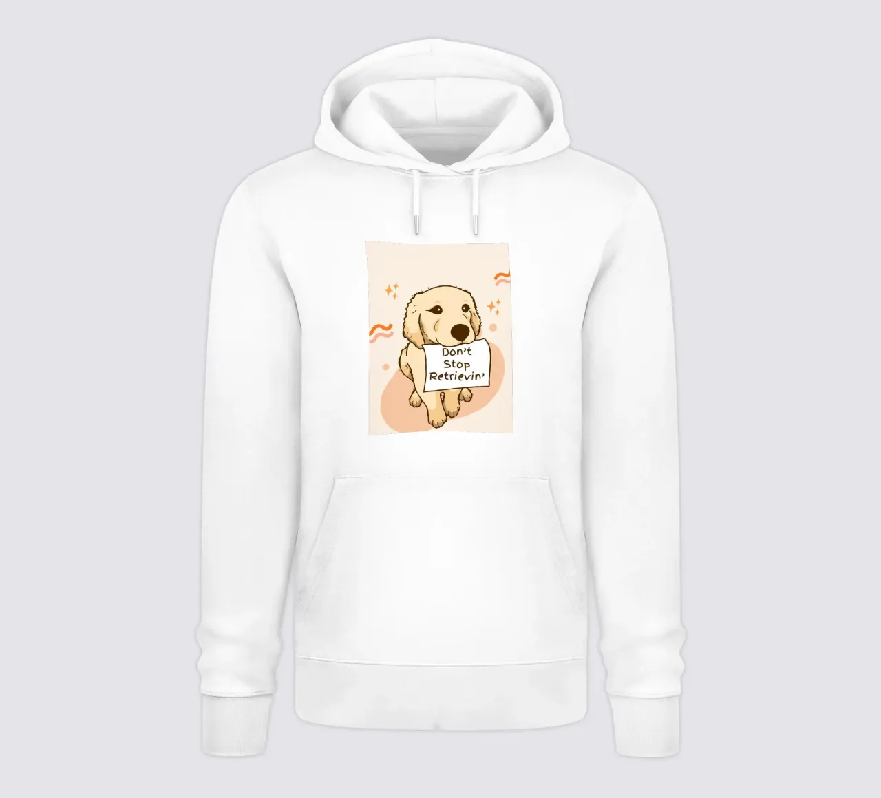 Cartone animato del cane "Don't Stop Retrievin felpa con cappuccio da Liam Johnson