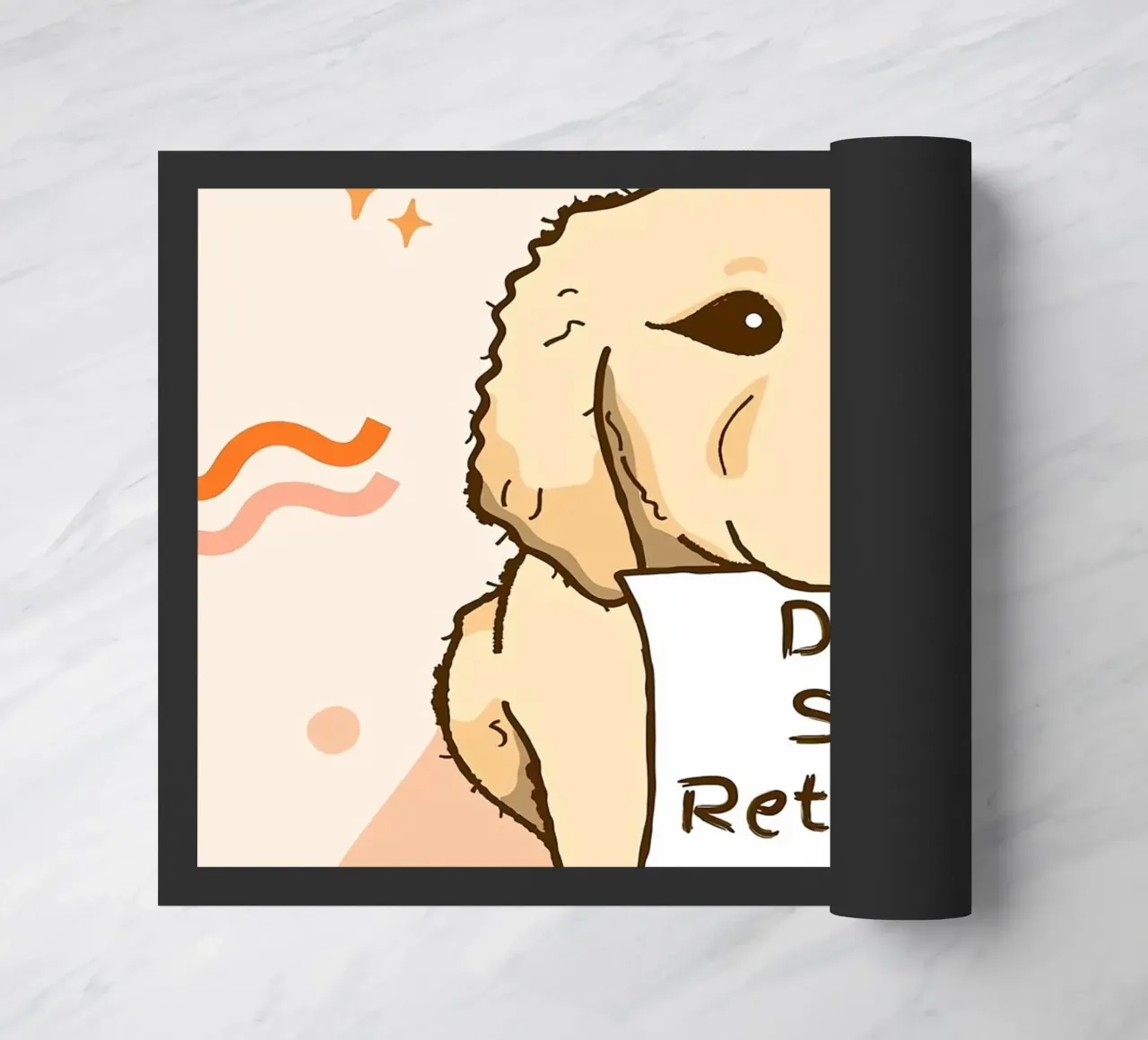 Cartone animato del cane "Don't Stop Retrievin zerbino da Liam Johnson