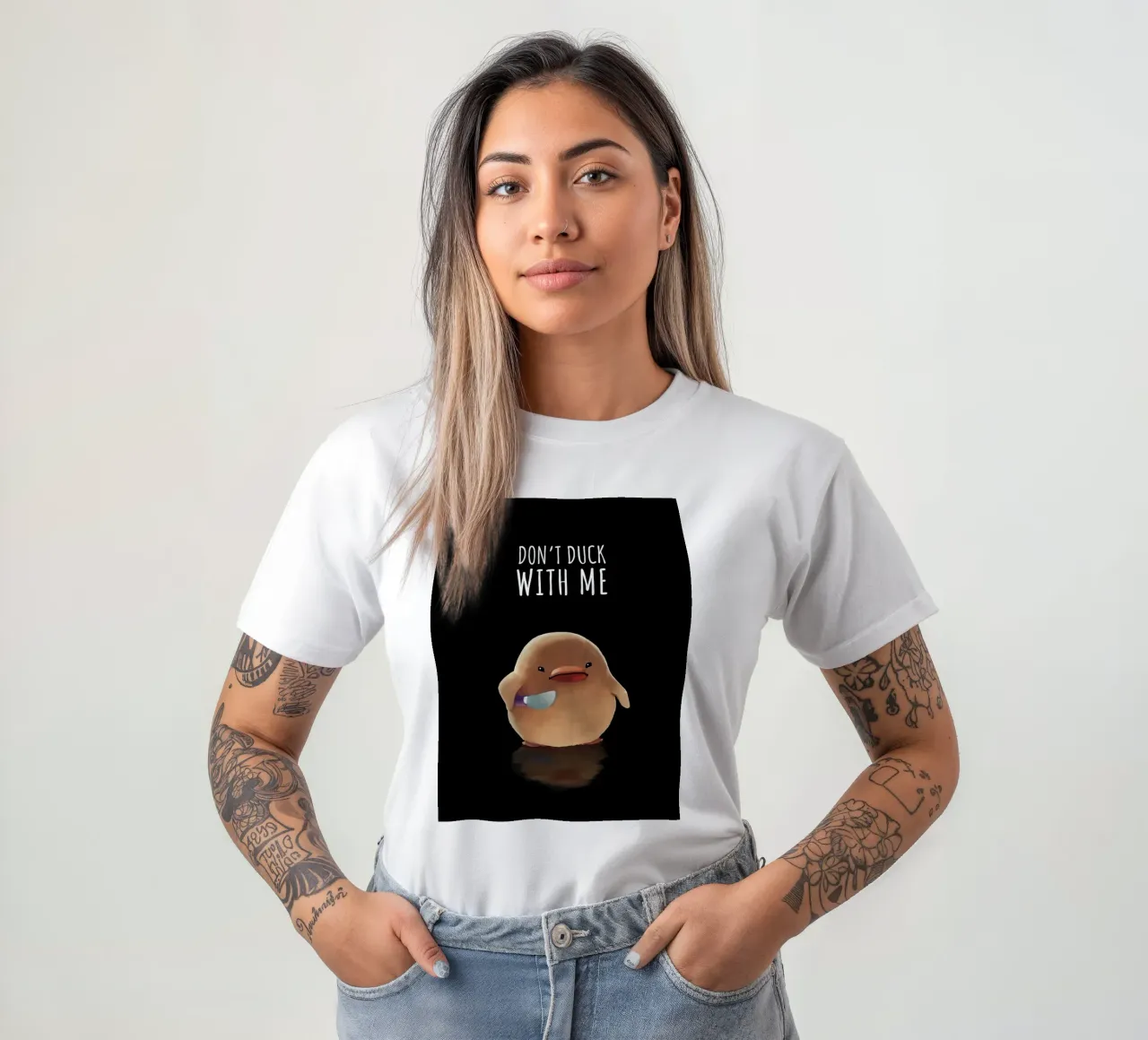 Non fare l'anatra con me t-shirt da Liam Johnson