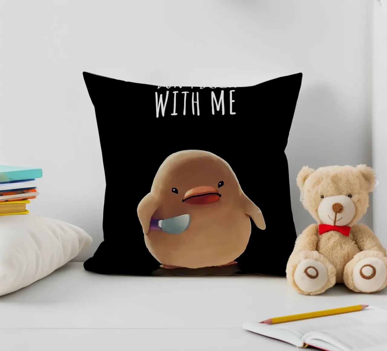 Non fare l'anatra con me cuscino da Liam Johnson