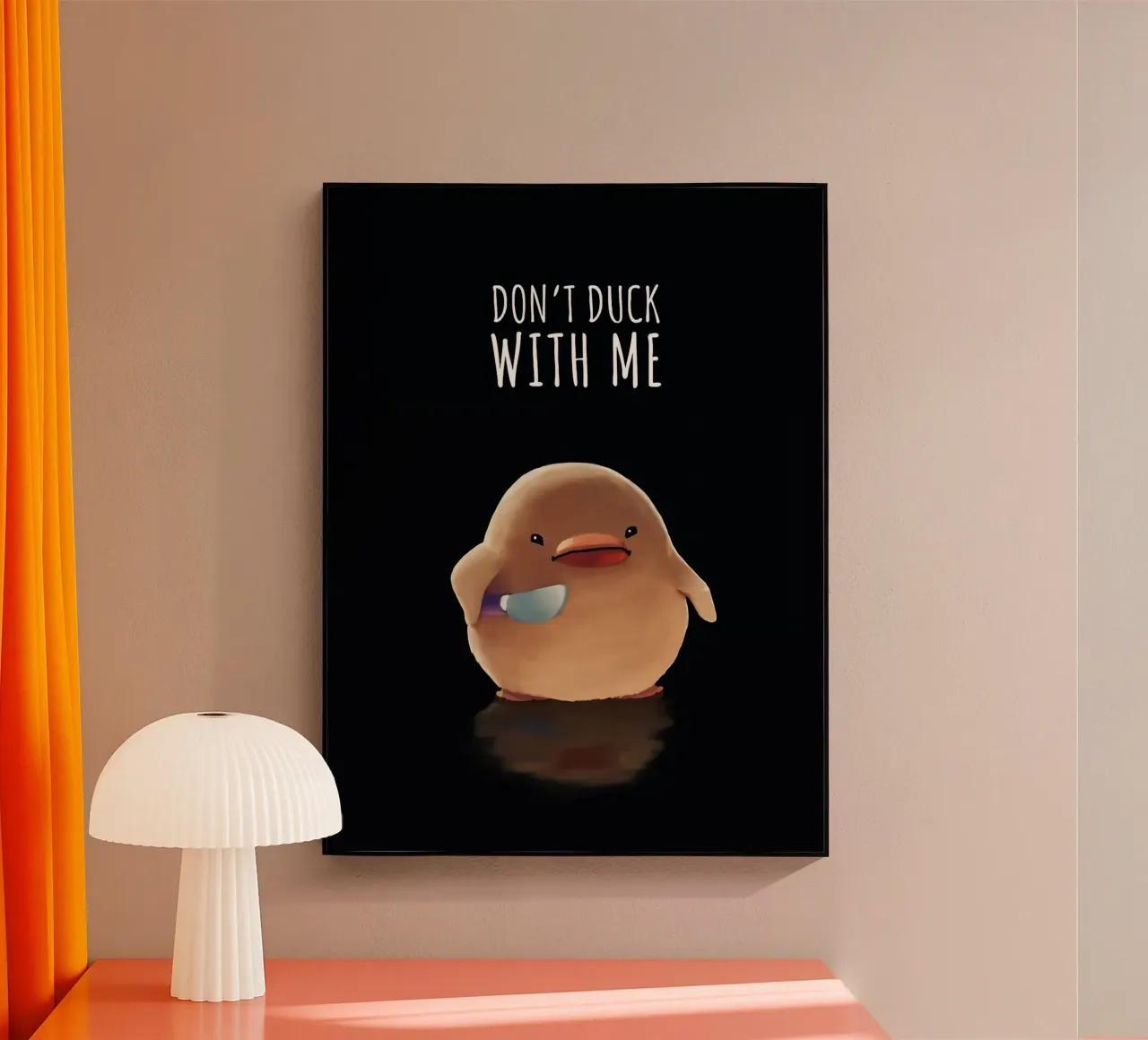 Non fare l'anatra con me plexiglass da Liam Johnson
