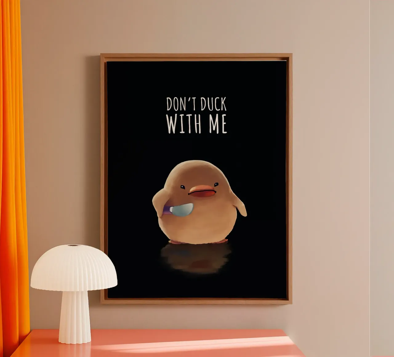 Dont Duck With Me canvas by Liam Johnson