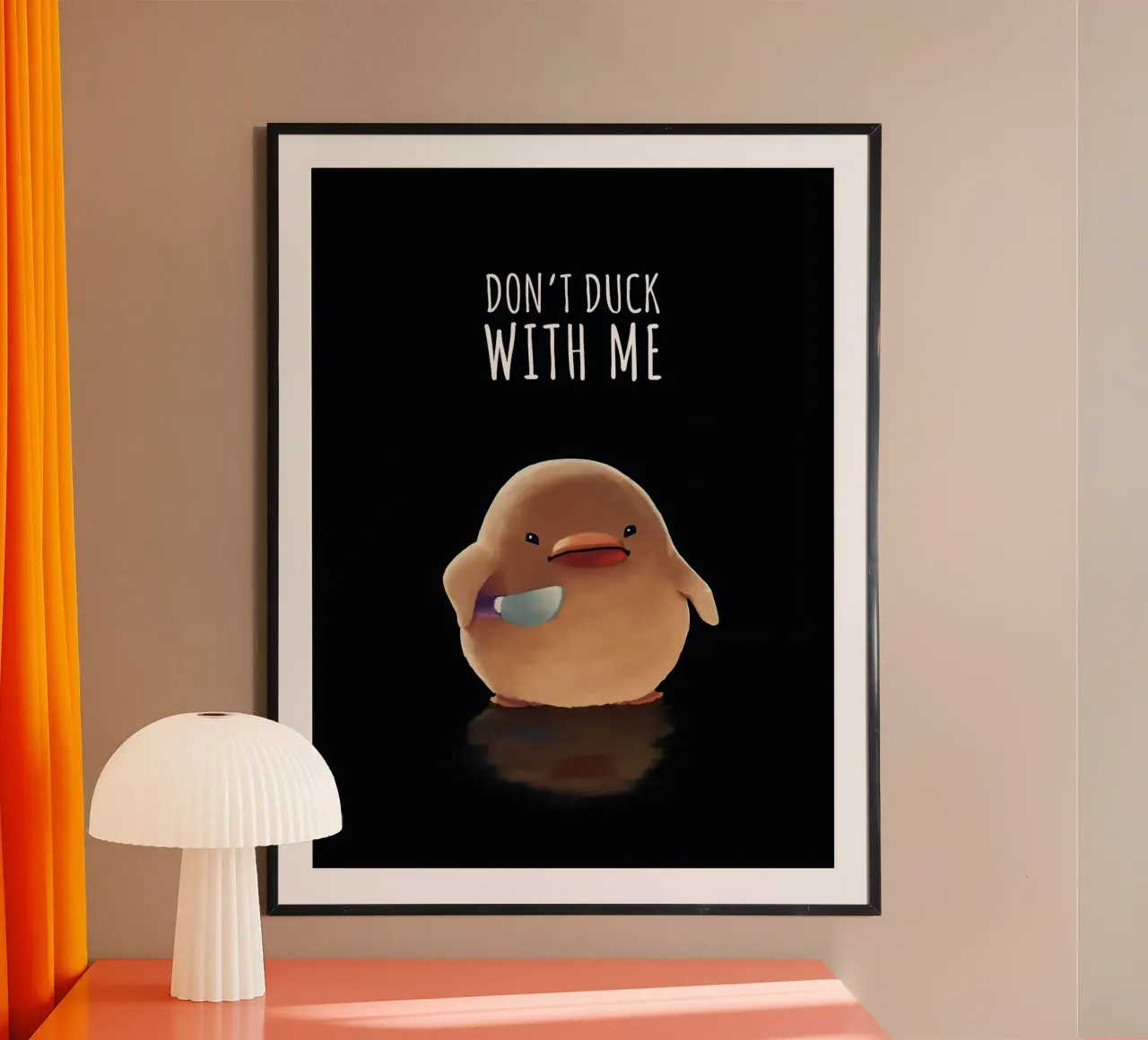 Non fare l'anatra con me carta hahnemühle da Liam Johnson