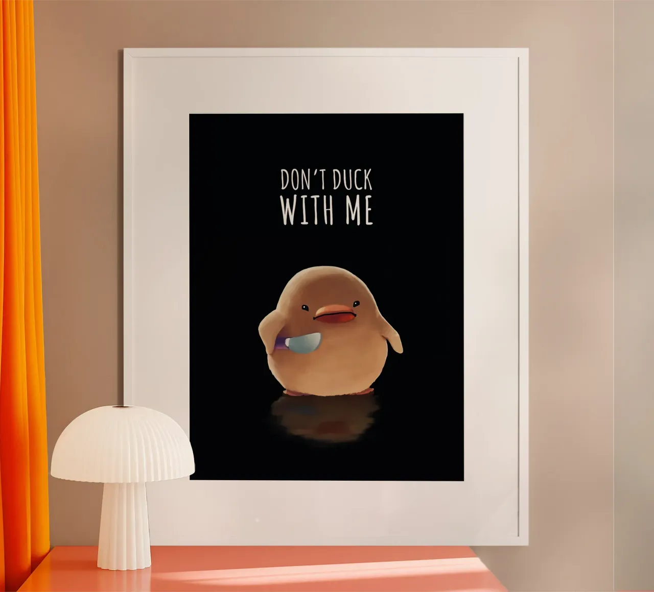 Non fare l'anatra con me carta hahnemühle da Liam Johnson