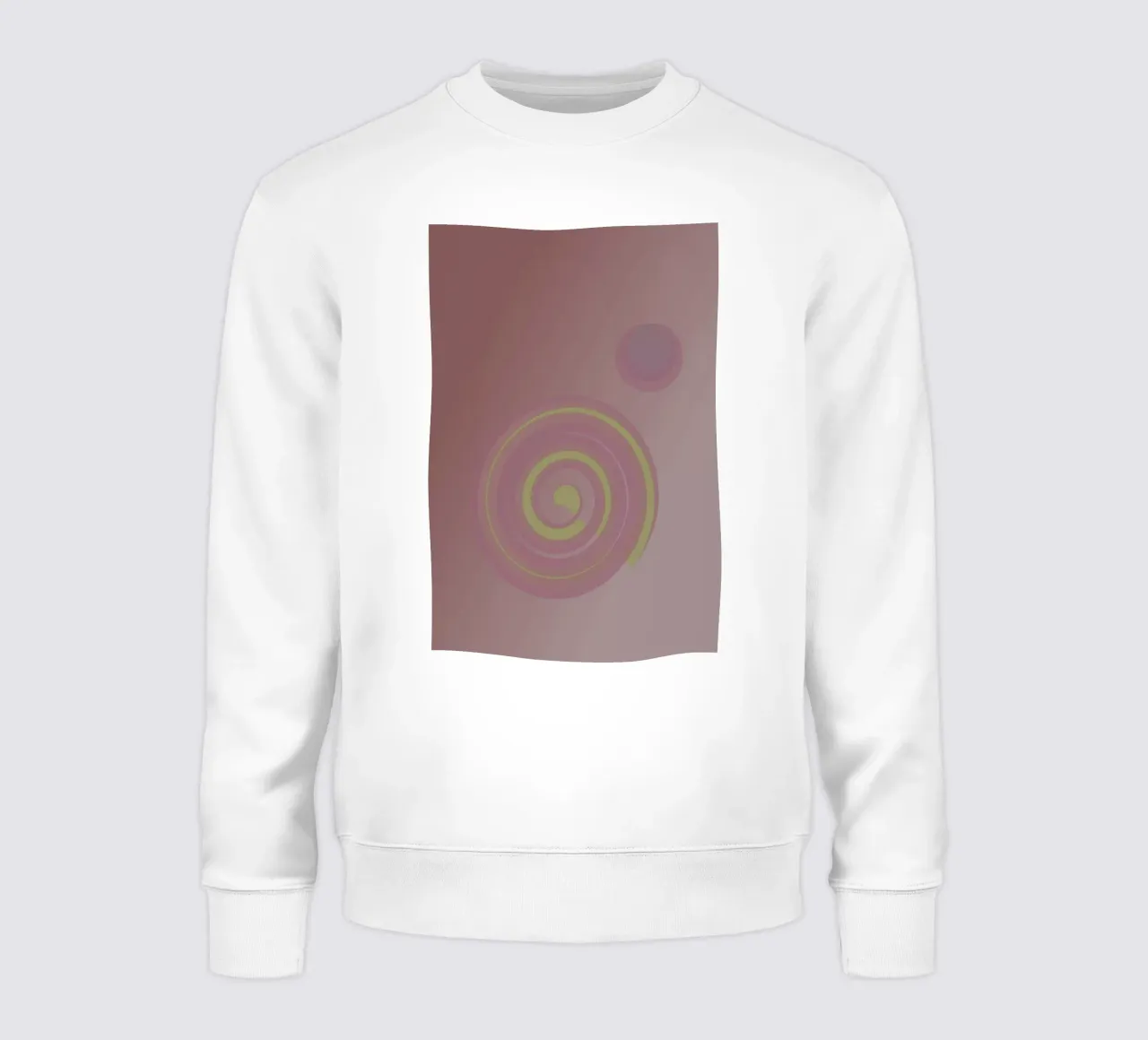 Motif abstrait avec des cercles. En rose, rose, jaune et violet. sweat de Something for you