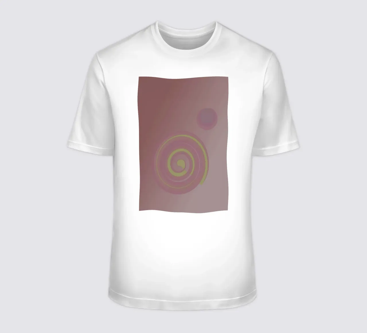 Abstract pattern with circles. In pink, pink, yellow and purple. t-shirt by Something for you