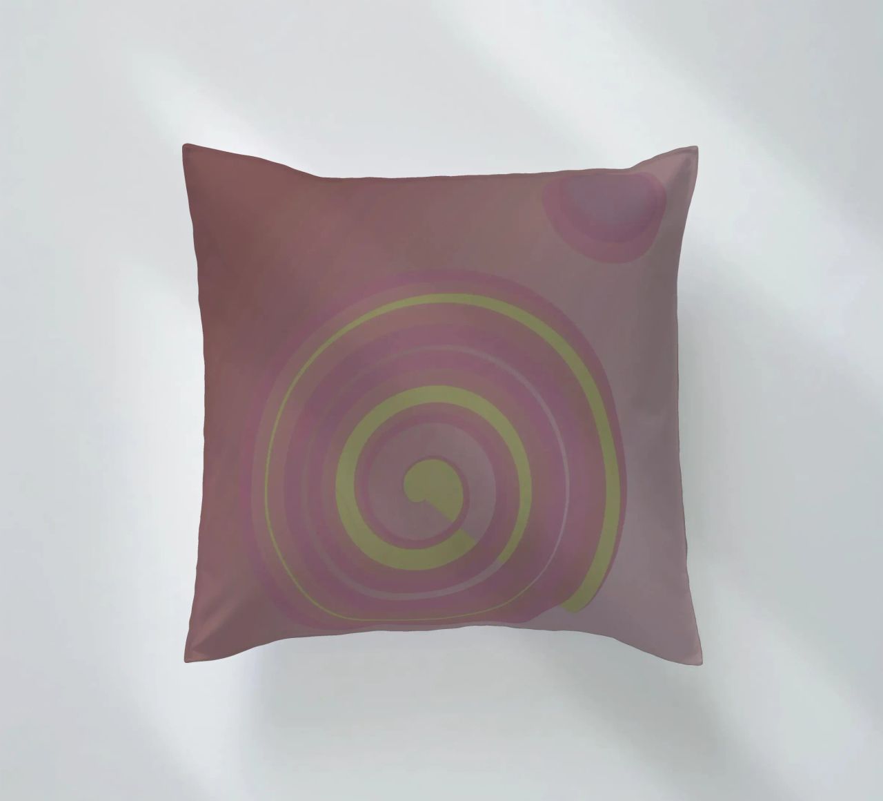 Motivo astratto con cerchi. In rosa, rosa, giallo e viola. cuscino da Something for you