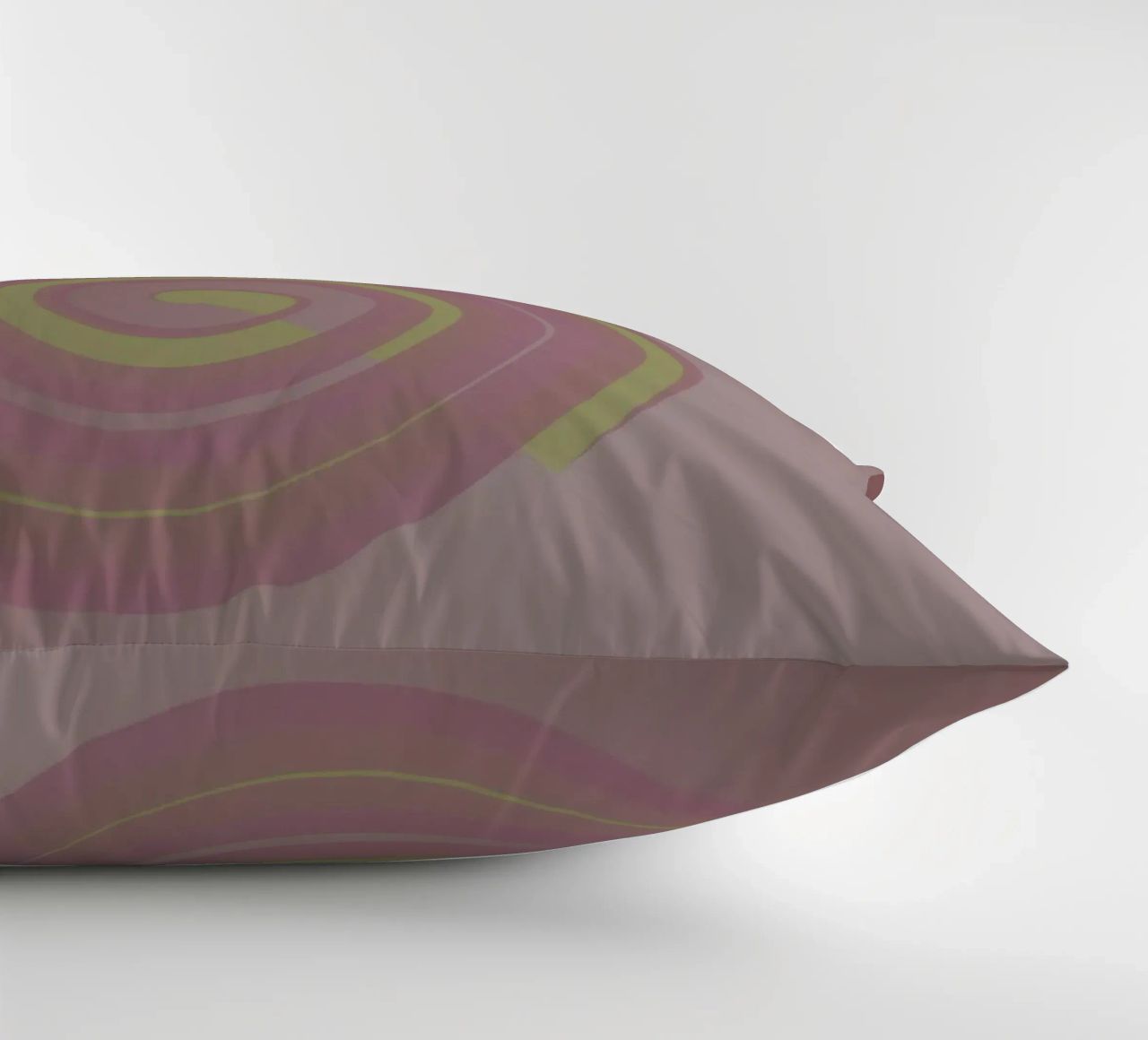 Motivo astratto con cerchi. In rosa, rosa, giallo e viola. cuscino da Something for you