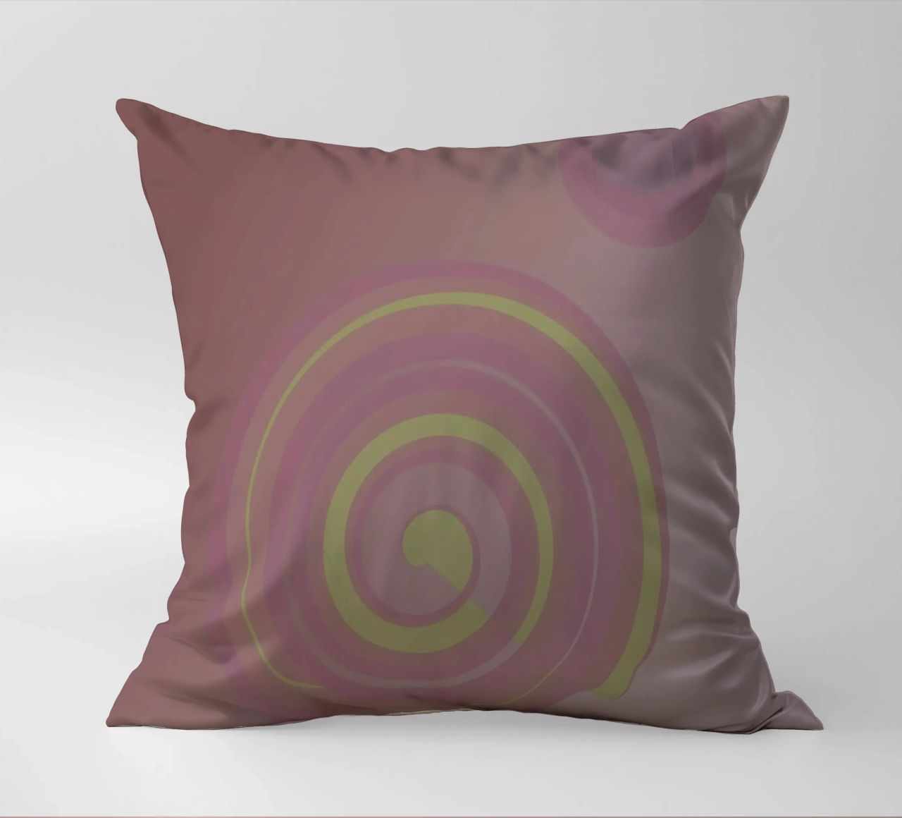 Motivo astratto con cerchi. In rosa, rosa, giallo e viola. cuscino da Something for you