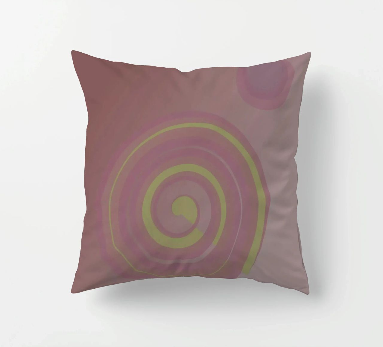 Motivo astratto con cerchi. In rosa, rosa, giallo e viola. cuscino da Something for you