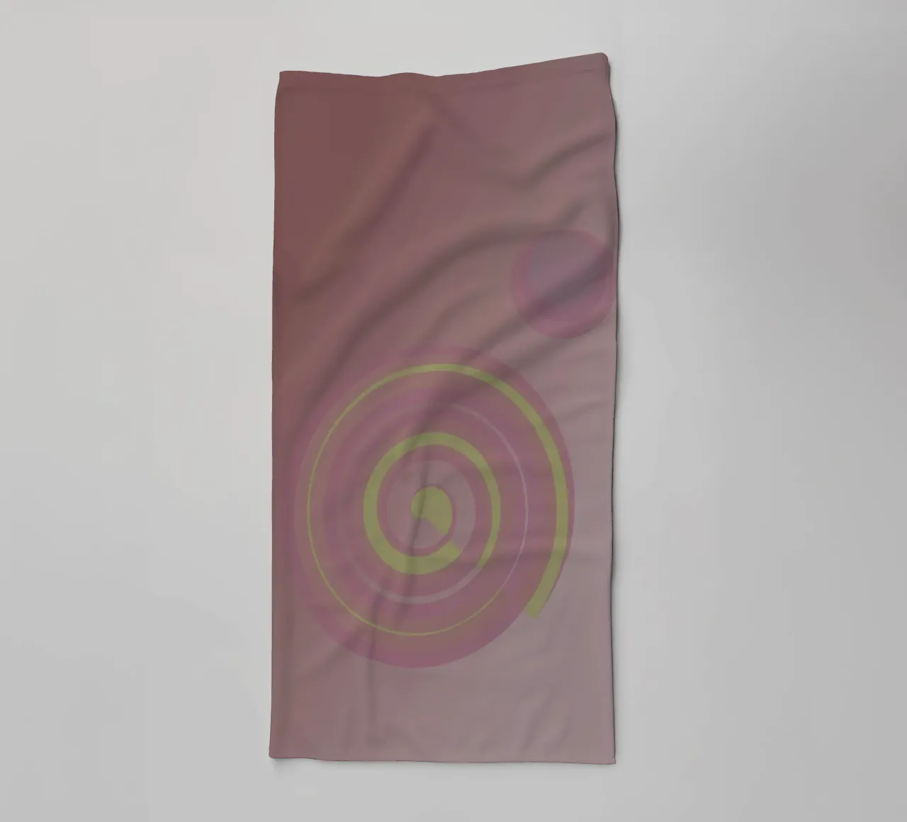 Abstract pattern with circles. In pink, pink, yellow and purple. towel by Something for you