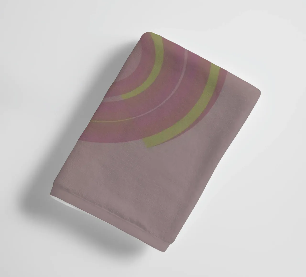 Abstract pattern with circles. In pink, pink, yellow and purple. towel by Something for you