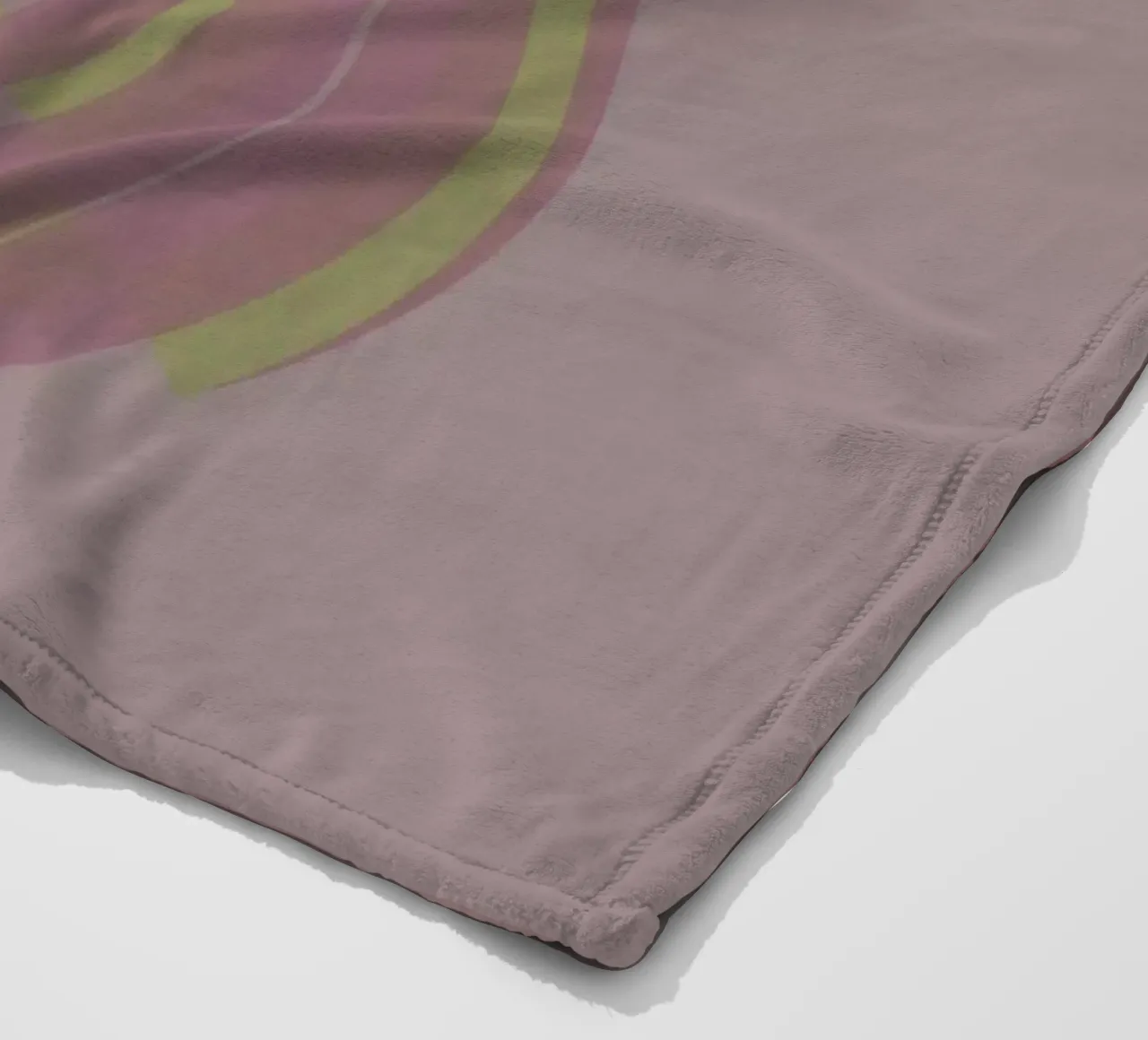 Abstract pattern with circles. In pink, pink, yellow and purple. fleece blanket by Something for you