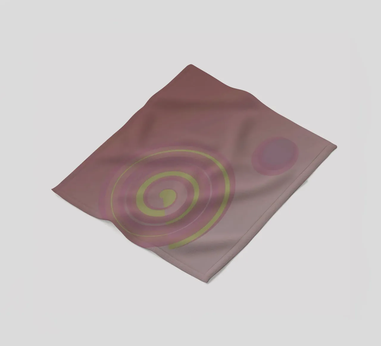 Abstract pattern with circles. In pink, pink, yellow and purple. fleece blanket by Something for you