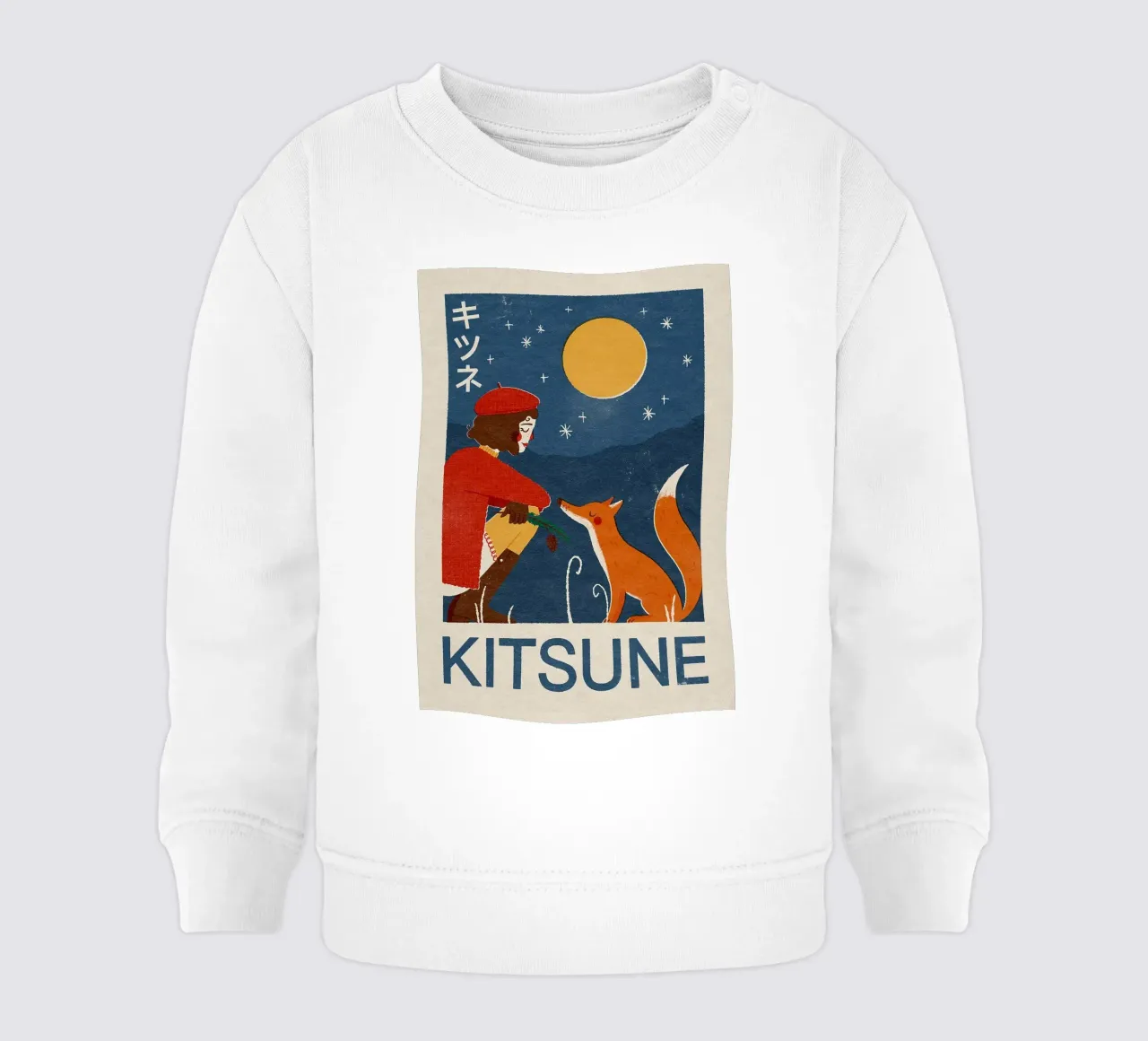 Volpe Kitsune felpa neonato da Charlotte Gagnon