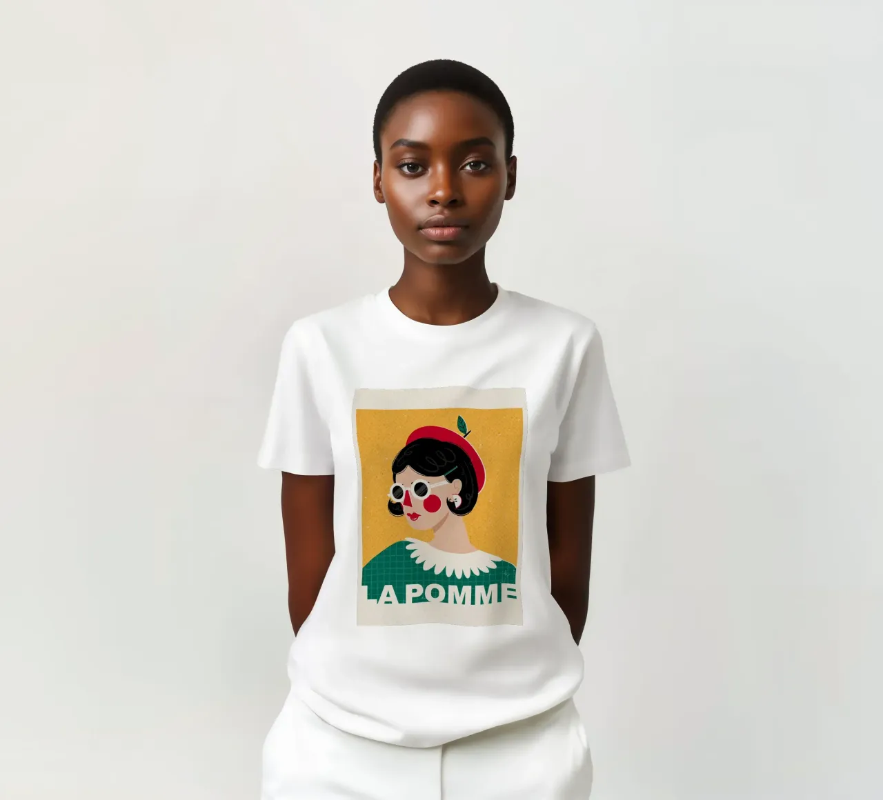 Moda francese La Pomme t-shirt da Charlotte Gagnon