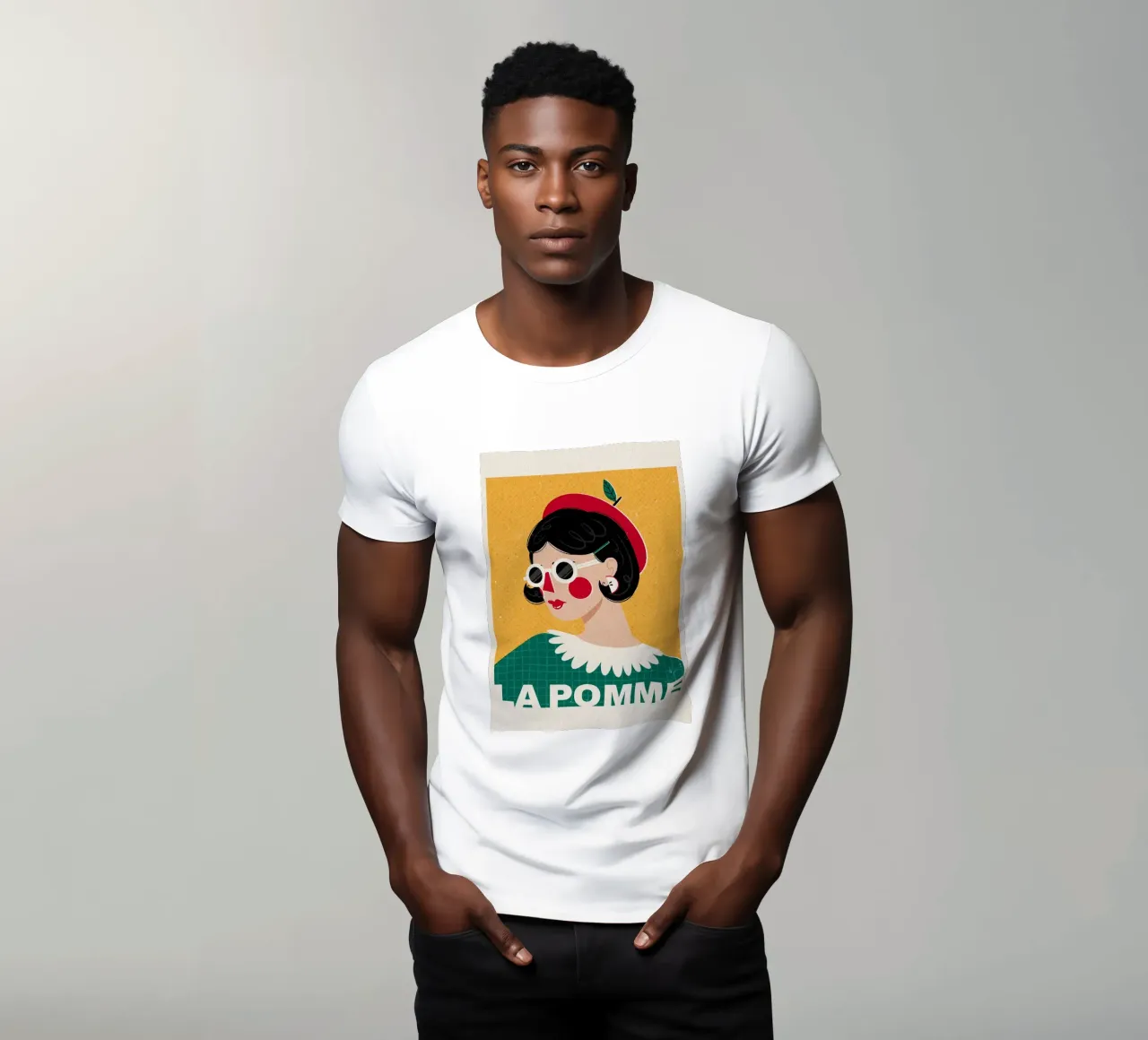 Moda francese La Pomme t-shirt da Charlotte Gagnon