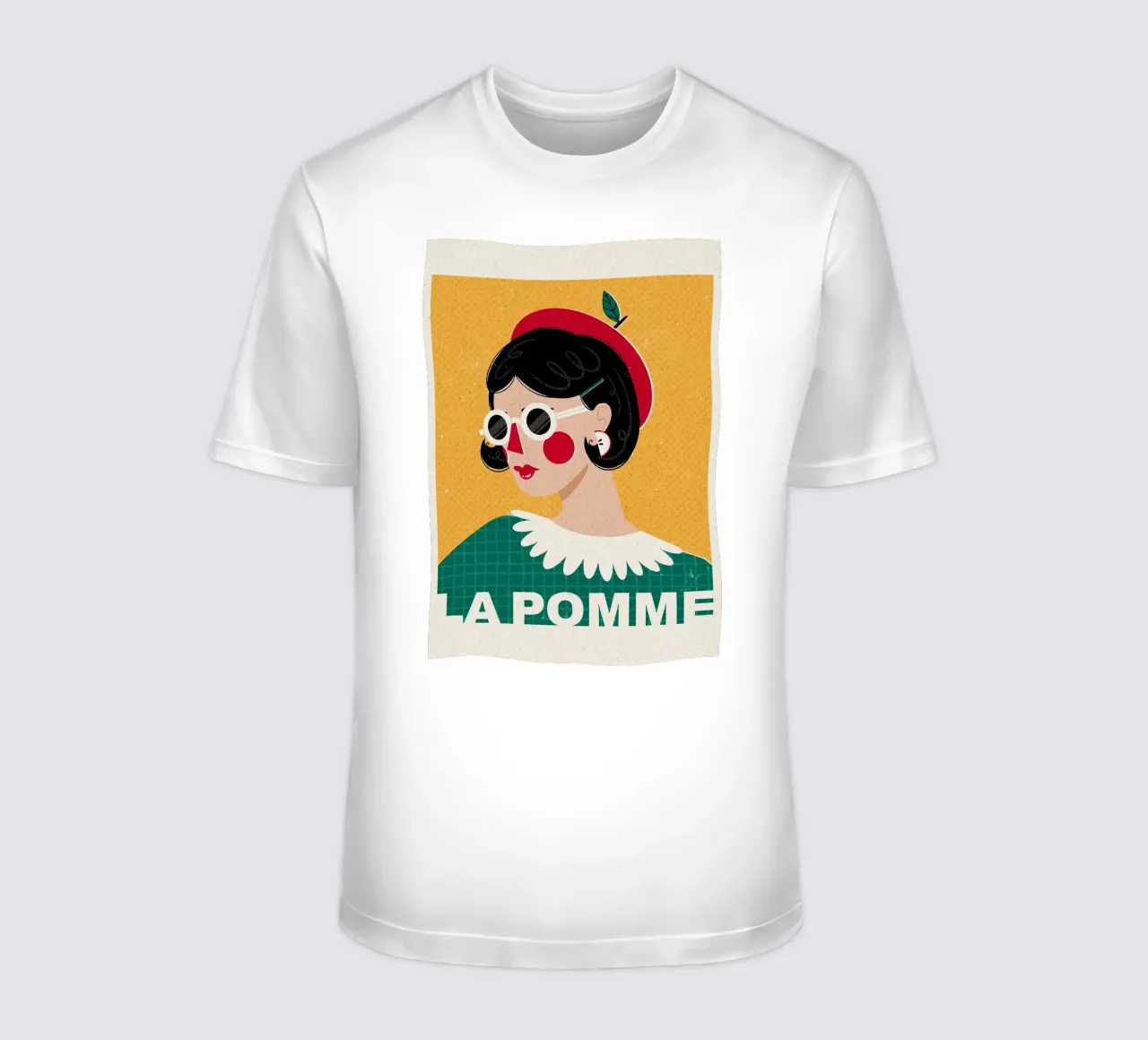 Moda francese La Pomme t-shirt da Charlotte Gagnon