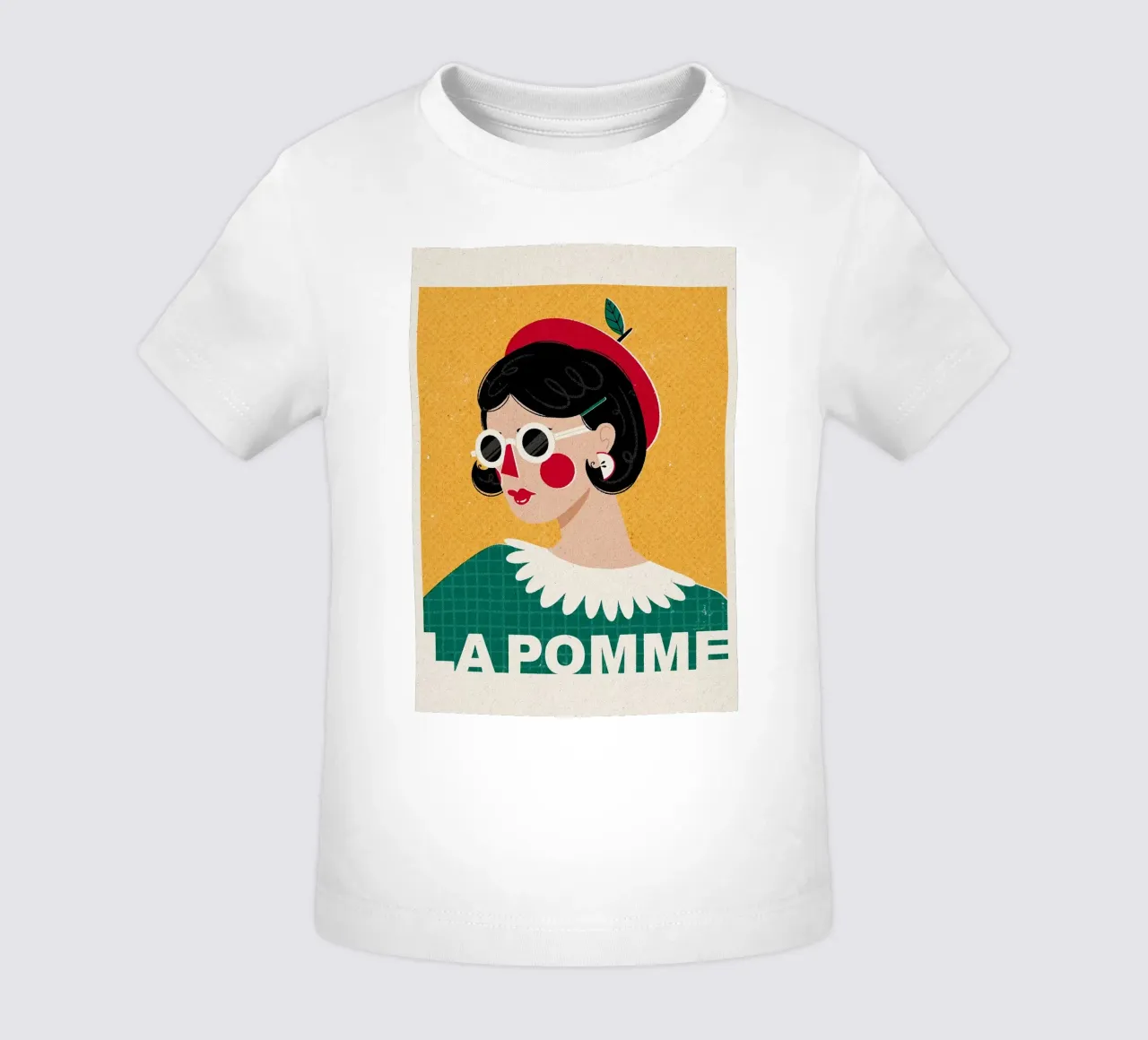 Moda francese La Pomme maglietta neonato da Charlotte Gagnon