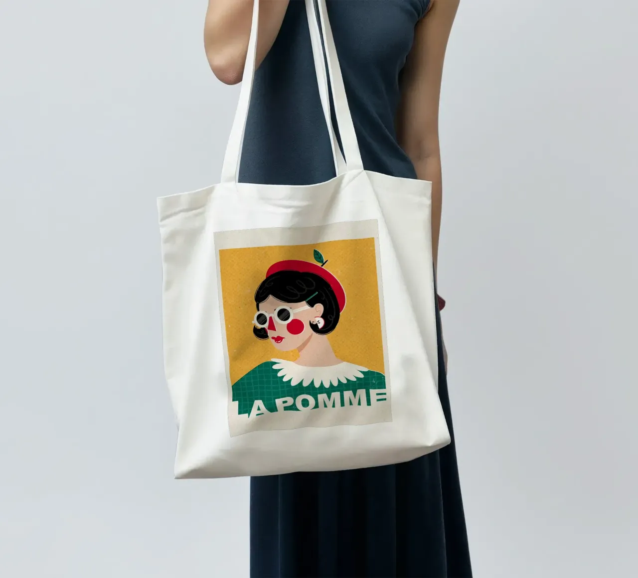 Moda francese La Pomme borsa in juta da Charlotte Gagnon