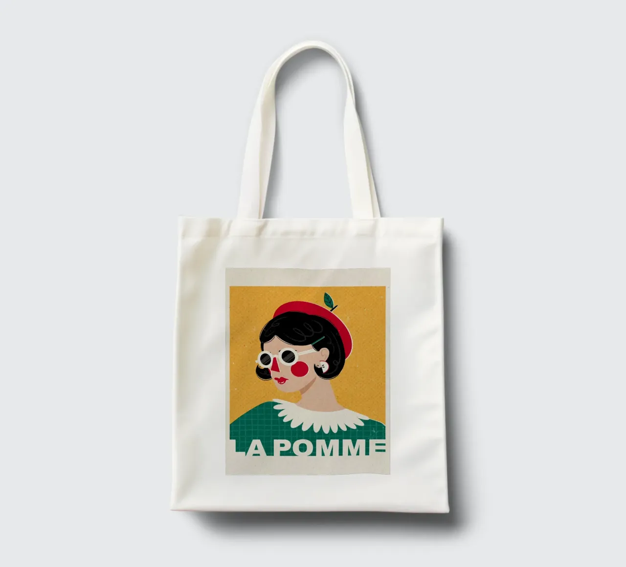 Moda francese La Pomme borsa in juta da Charlotte Gagnon